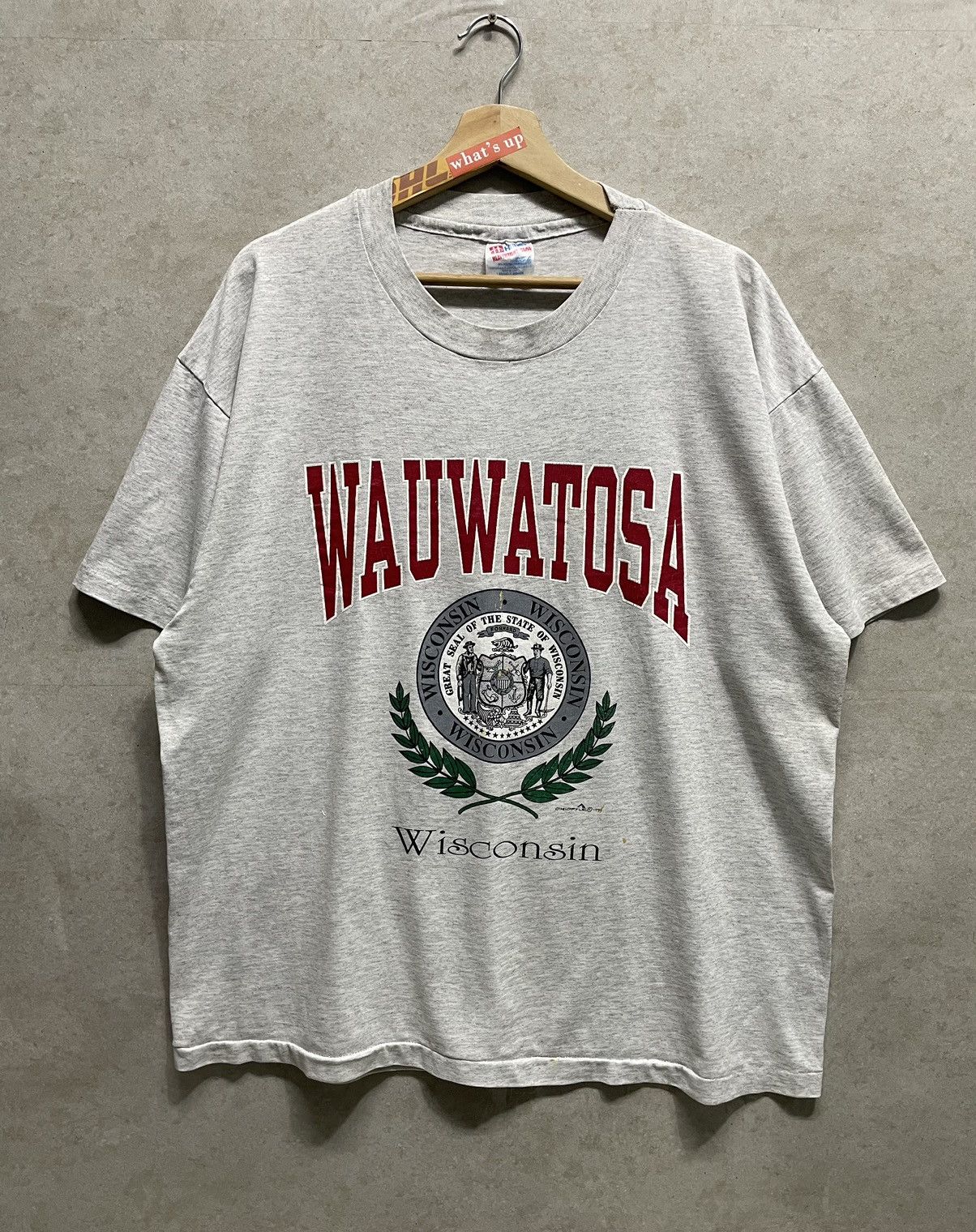 Vintage 90s Waumatosa Wisconsin Tee Hoodie, Sweatshirt | PodTeesHub.com