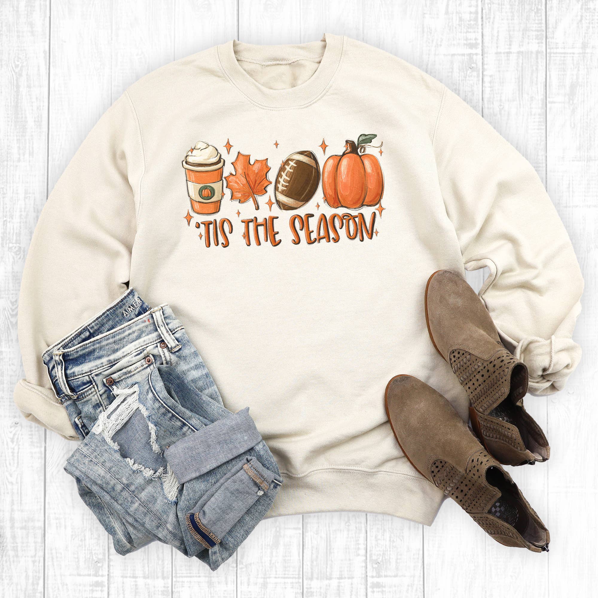 Tis the Season Football Fall Sweatshirt T-Shirts, Hoodie | PodTeesHub.com
