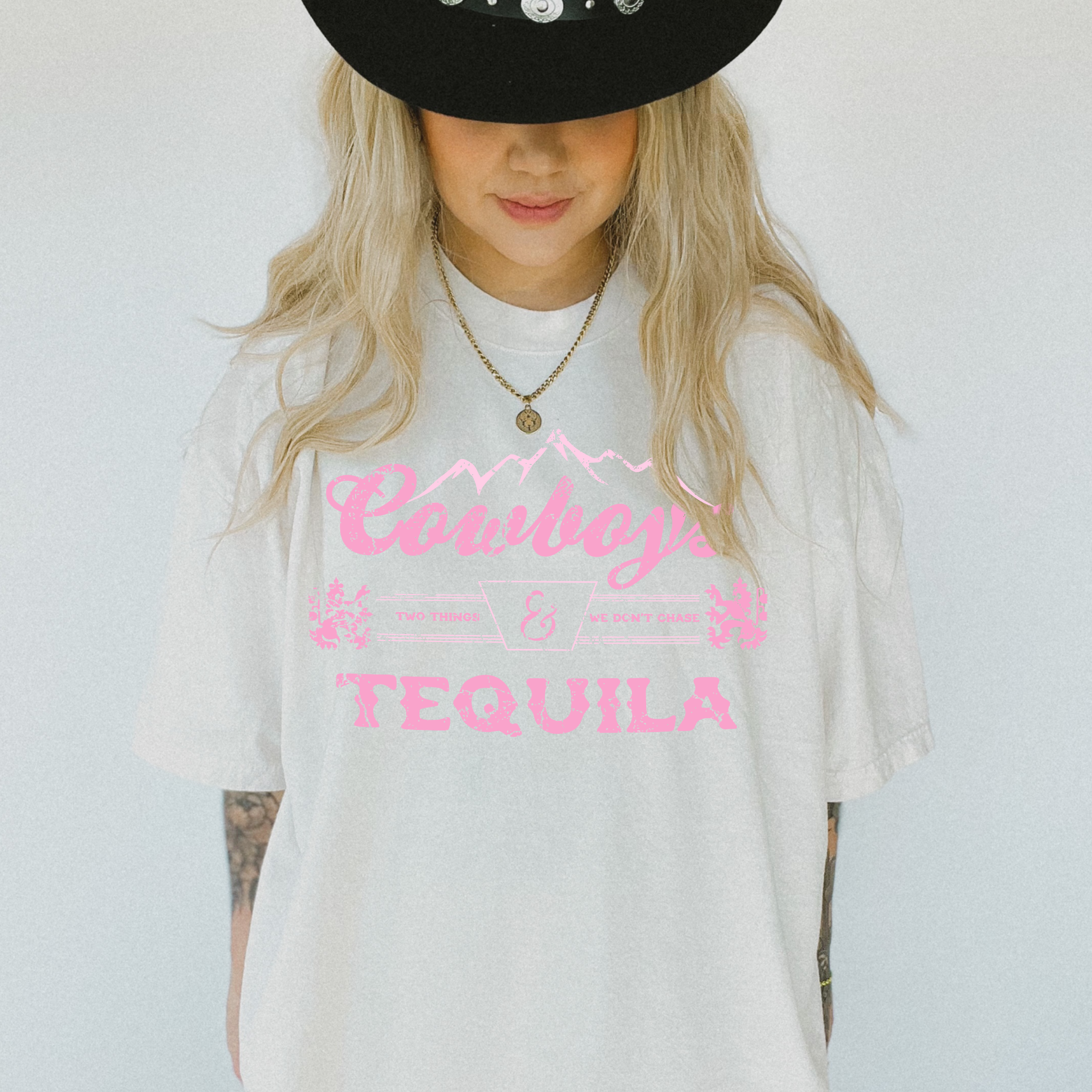 Cowboys & Tequila Western Graphic Tee Hoodie, Sweatshirt | PodTeesHub.com