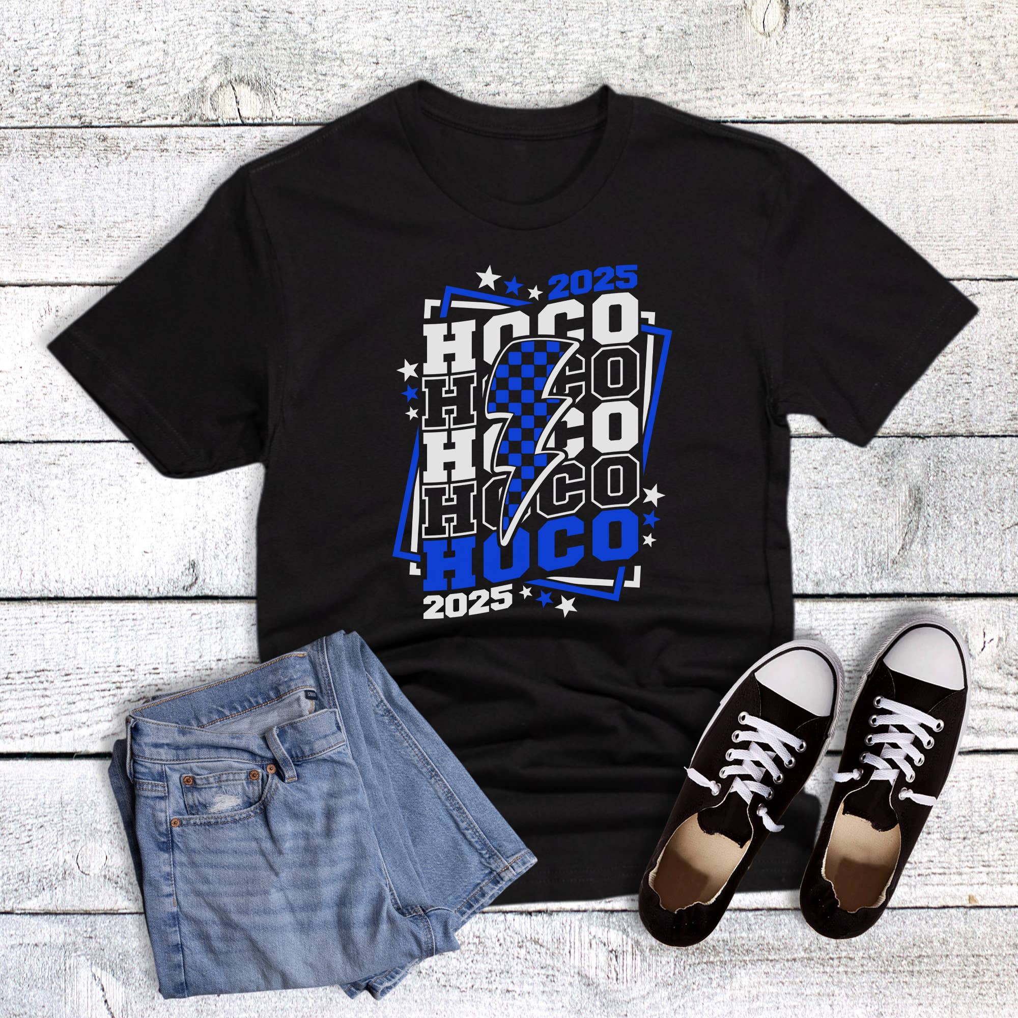 Custom Hoco 2025 Lightning Graphic Tee Hoodie, Sweatshirt | PodTeesHub.com
