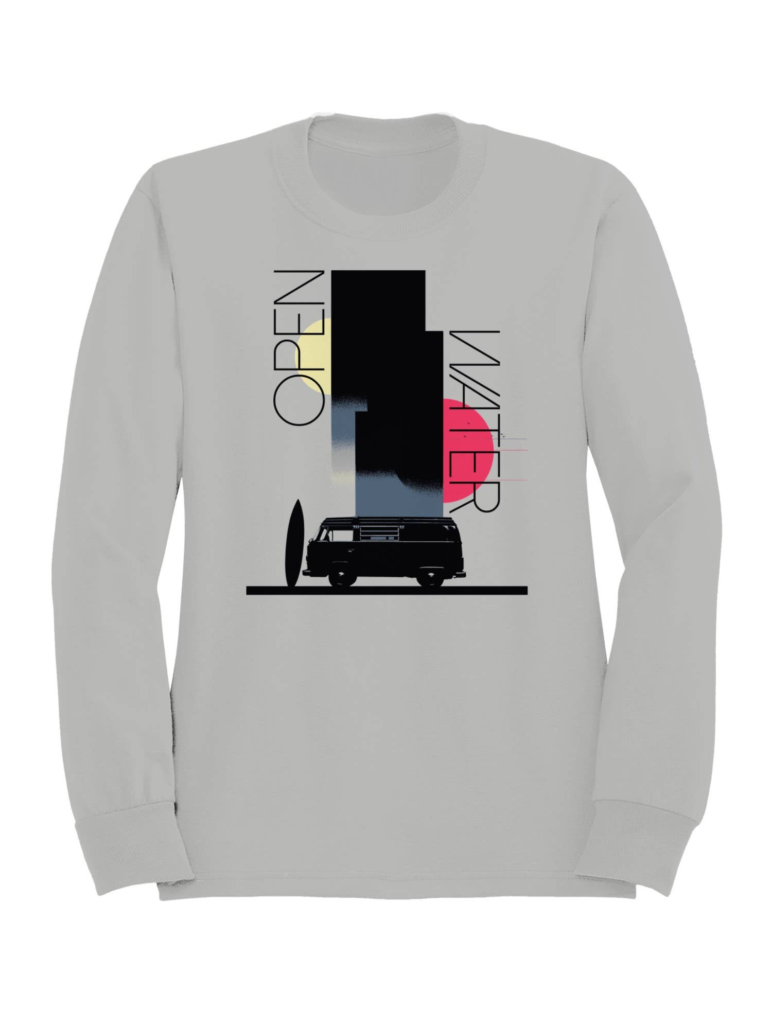 Retro Surf Van with Open Water Women's Sweatshirt T-Shirts, Hoodie | PodTeesHub.com