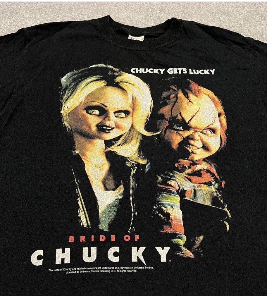 Vintage Bride Of Chucky Horror Scary Movie Graphic Logo Tee Hoodie, Sweatshirt | PodTeesHub.com