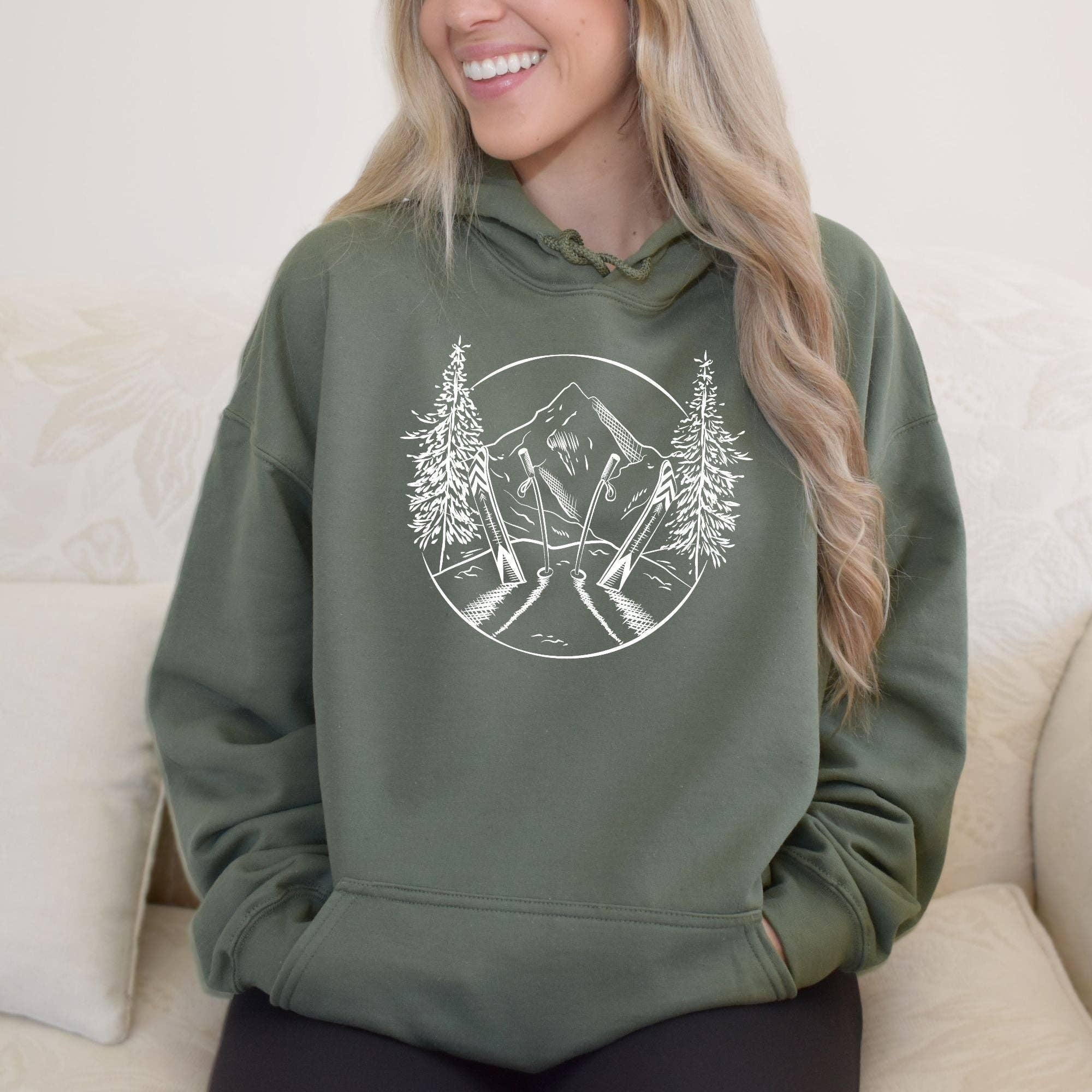 Ski Sketch Super Soft Unisex Sweatshirt Hoodie/Crewneck T-Shirts | PodTeesHub.com