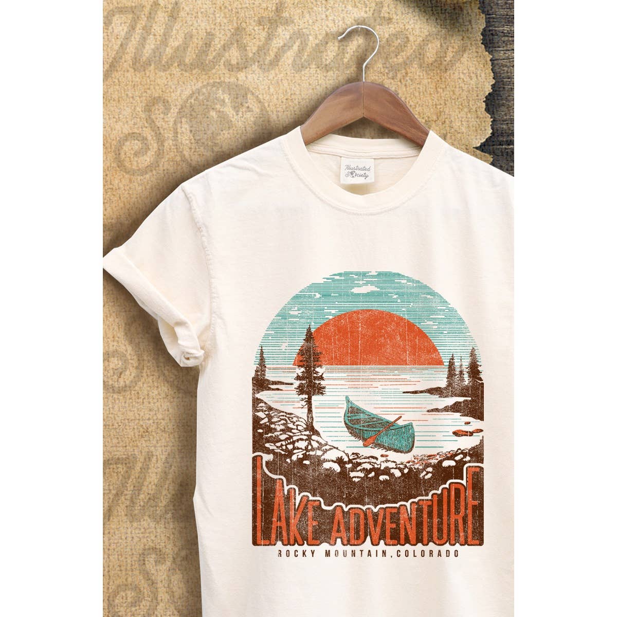 Lake Adventure Vintage Graphic  Tee Hoodie, Sweatshirt | PodTeesHub.com