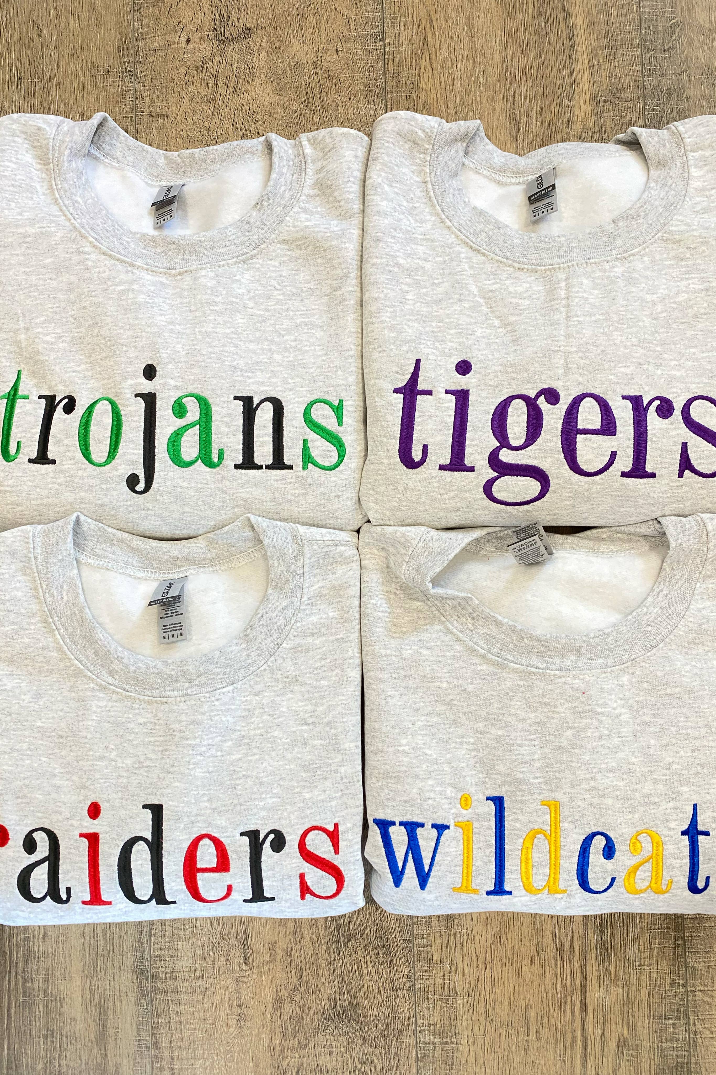 Custom Mascot Embroidered Sweater T-Shirts, Hoodie, Sweatshirt | PodTeesHub.com