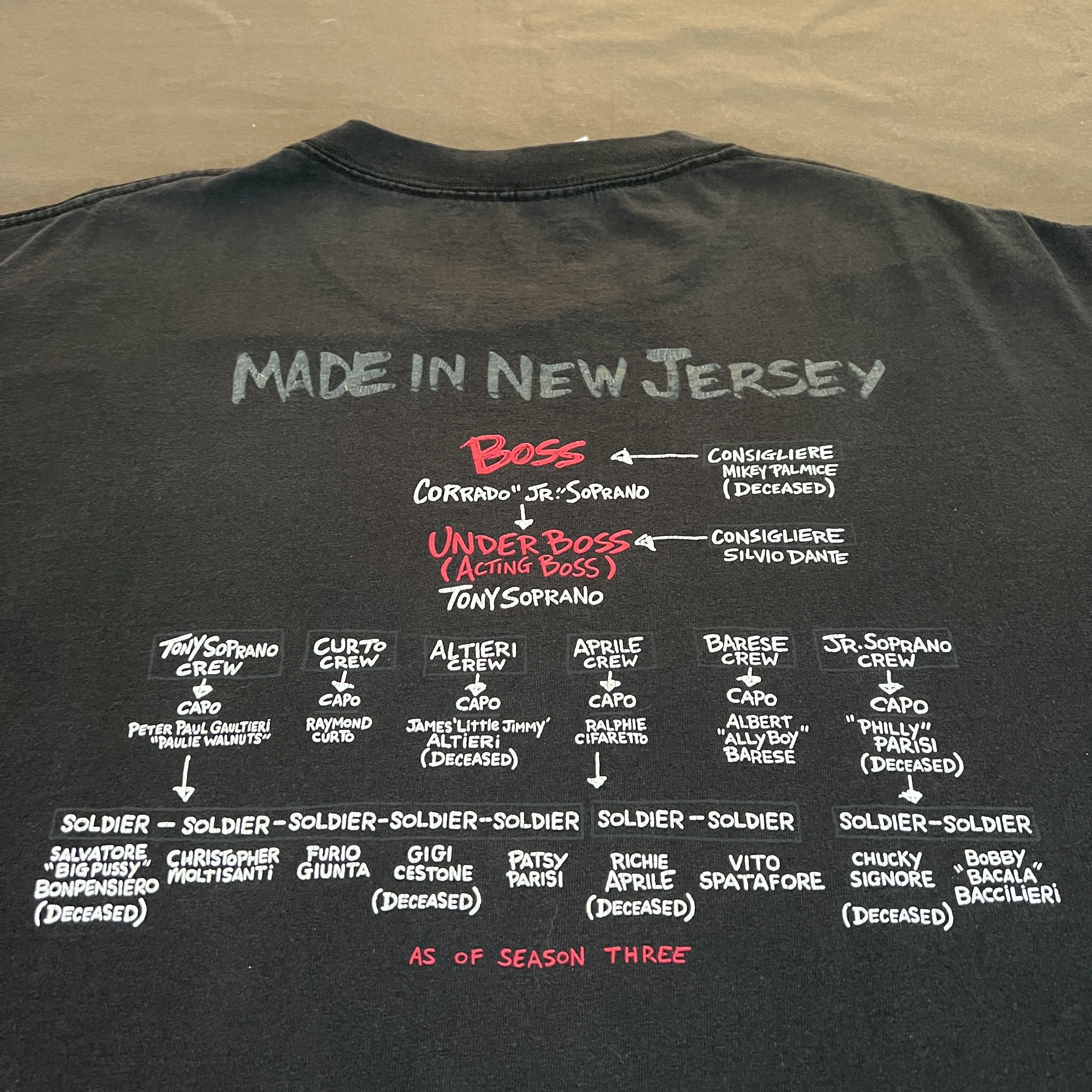 Vintage 2000s The Sopranos Movie Tee God Father Mob Faded Hoodie, Sweatshirt | PodTeesHub.com