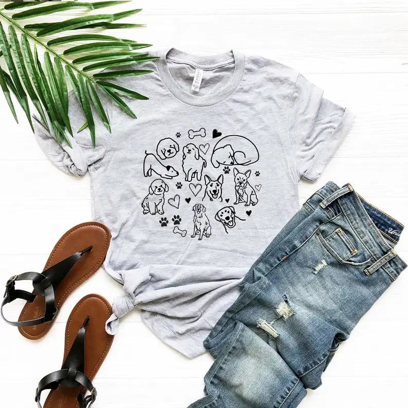 Cute Little Dogs T-Shirt Hoodie, Sweatshirt | PodTeesHub.com