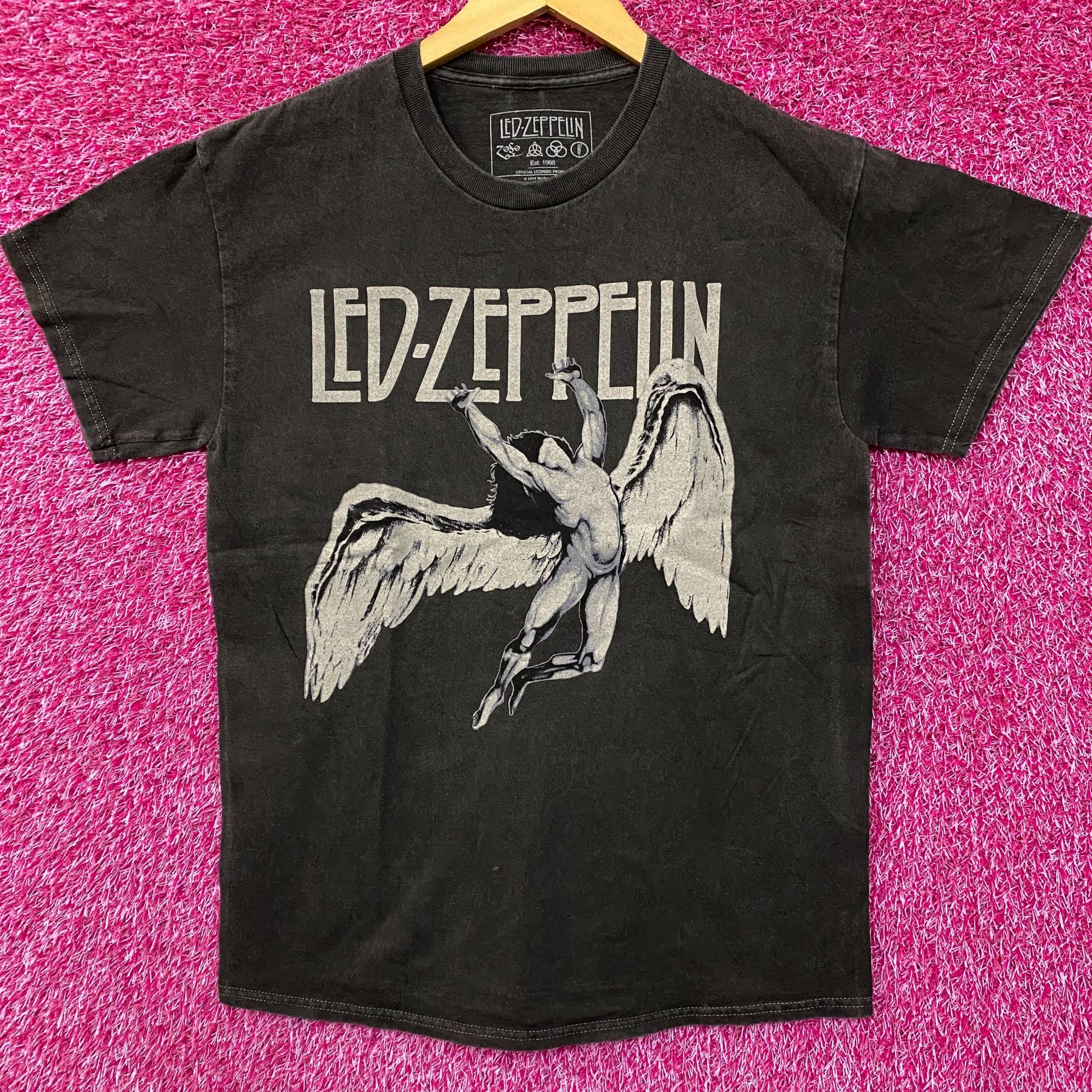 Zeppelin Led Zeppelin Icarus Rock Band Logo Poster T Shirt Small Hoodie, Sweatshirt | PodTeesHub.com