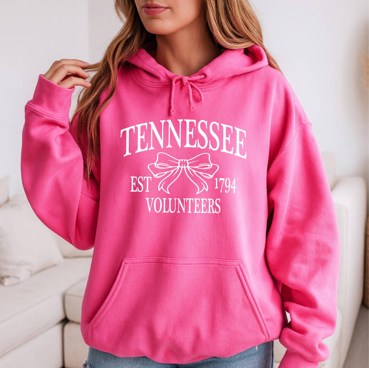 Tennessee Volunteer Bow Hoodie T-Shirts, Sweatshirt | PodTeesHub.com