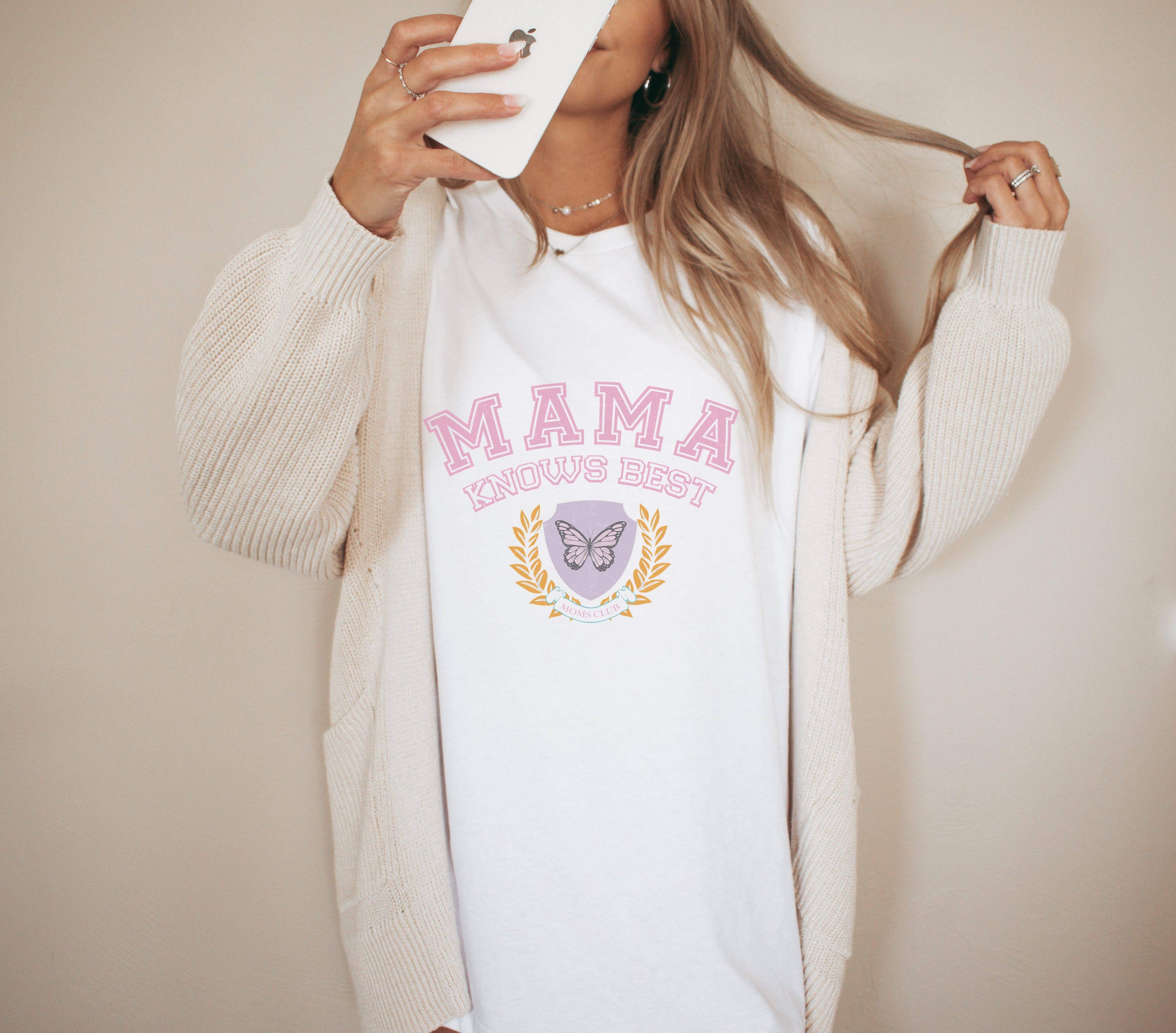 Mama Knows Best Graphic Tee | Mama Tee Hoodie, Sweatshirt | PodTeesHub.com