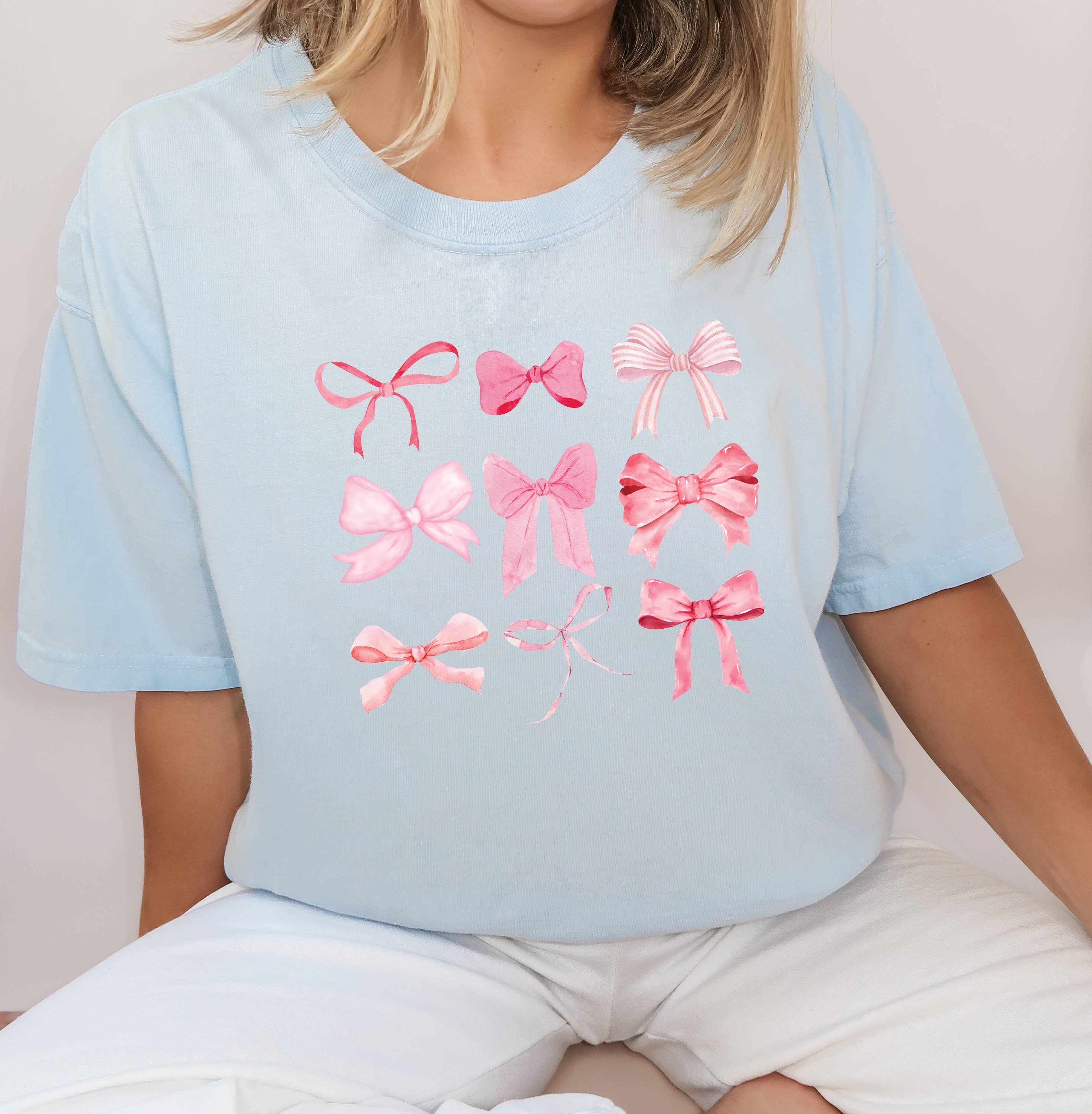 Bow T Shirt, Girl, Soft Girl, Coquette Aesthetic Hoodie, Sweatshirt | PodTeesHub.com