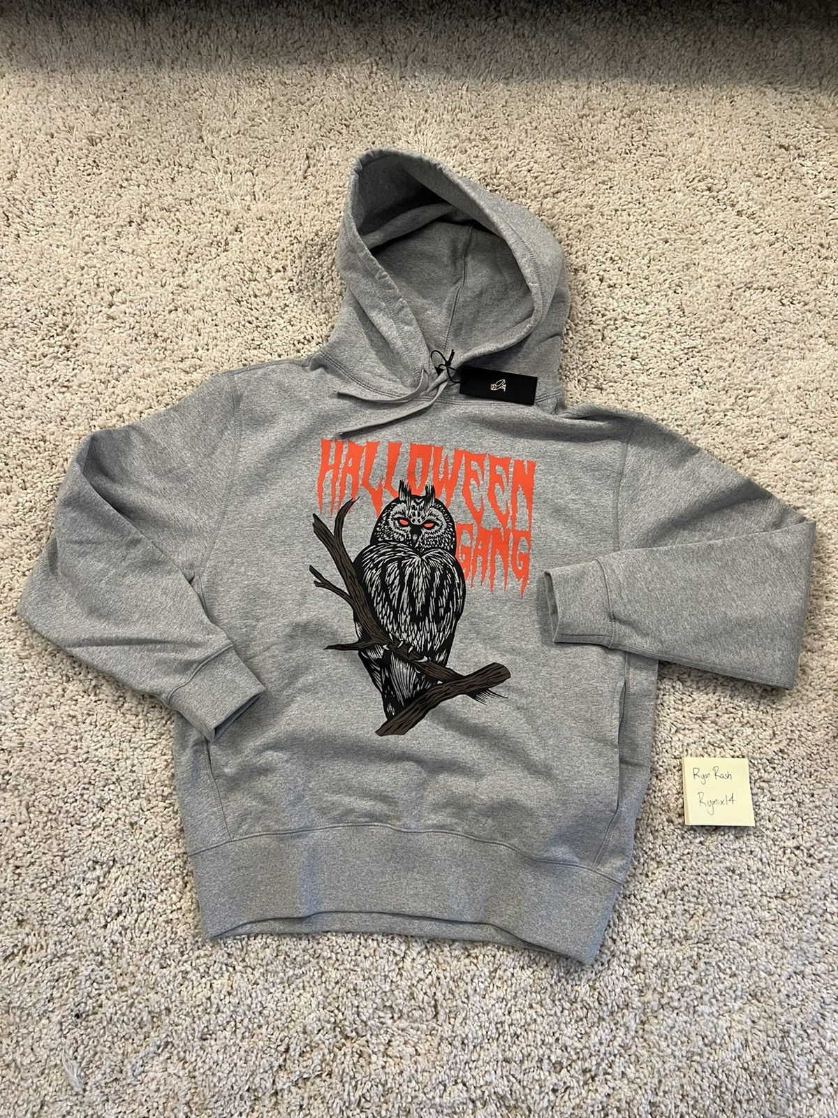 October S Very Own Ovo Halloween Gang Devil Bird Grey Large T-Shirts, Hoodie, Sweatshirt