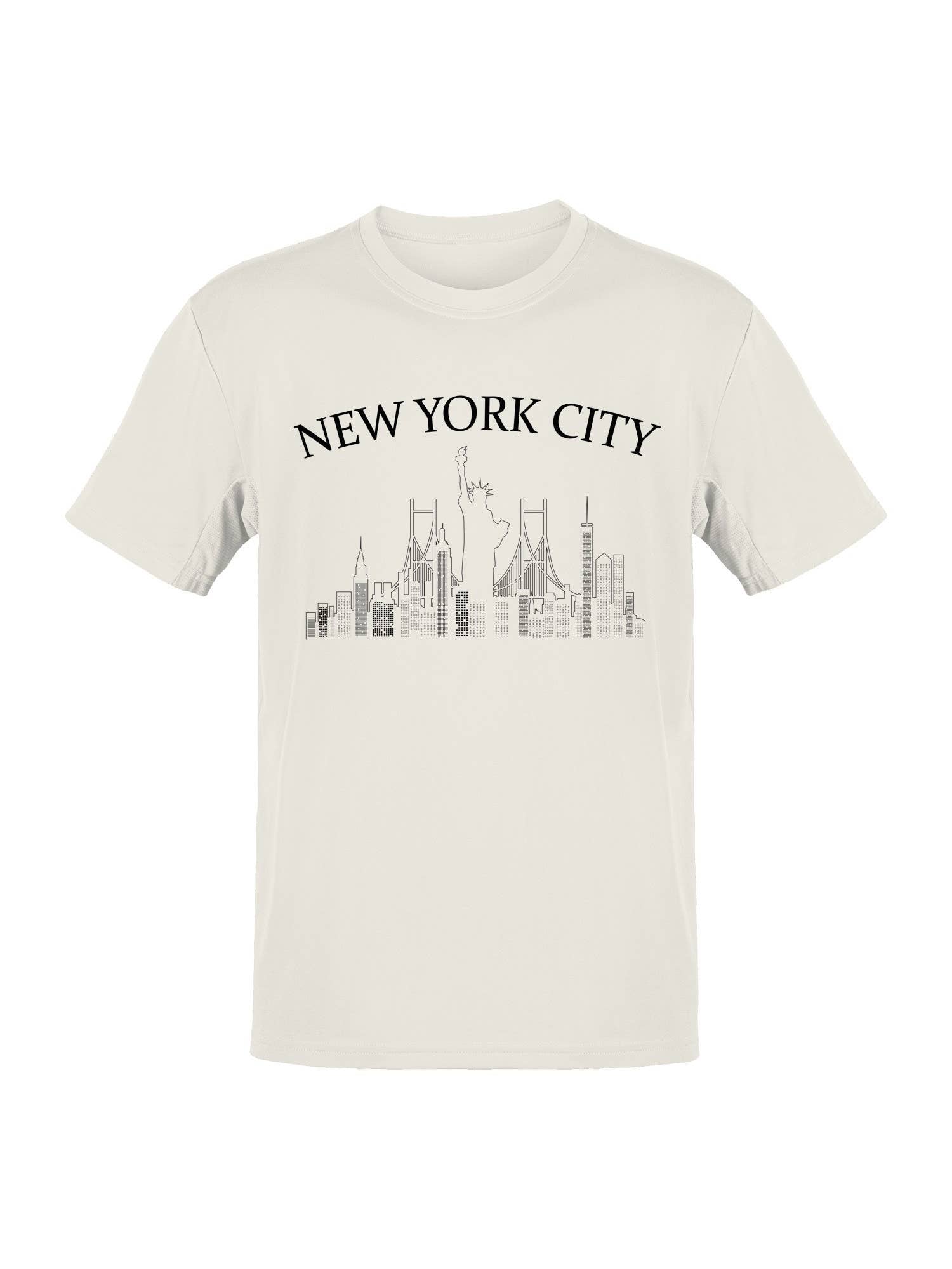 Nyc Skyline Wall Graphic Men's T-Shirt Hoodie, Sweatshirt | PodTeesHub.com