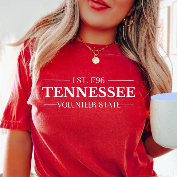 Tennessee Volunteer State Premium T-Shirt, Red Hoodie, Sweatshirt | PodTeesHub.com