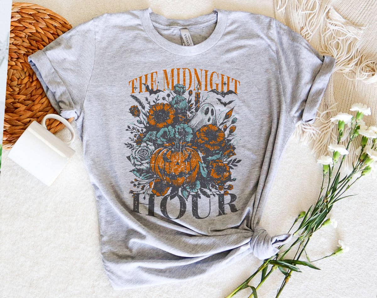 The Midnight Hour - Halloween Retro Pumpkin T-Shirt Hoodie, Sweatshirt | PodTeesHub.com