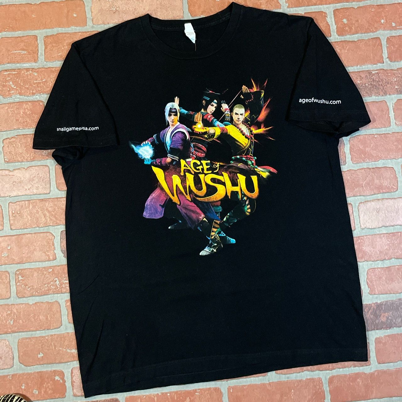Vintage Age Of Wushu Video Game Promo Tee Shirt Mens Large Pc Gamer Hoodie, Sweatshirt | PodTeesHub.com