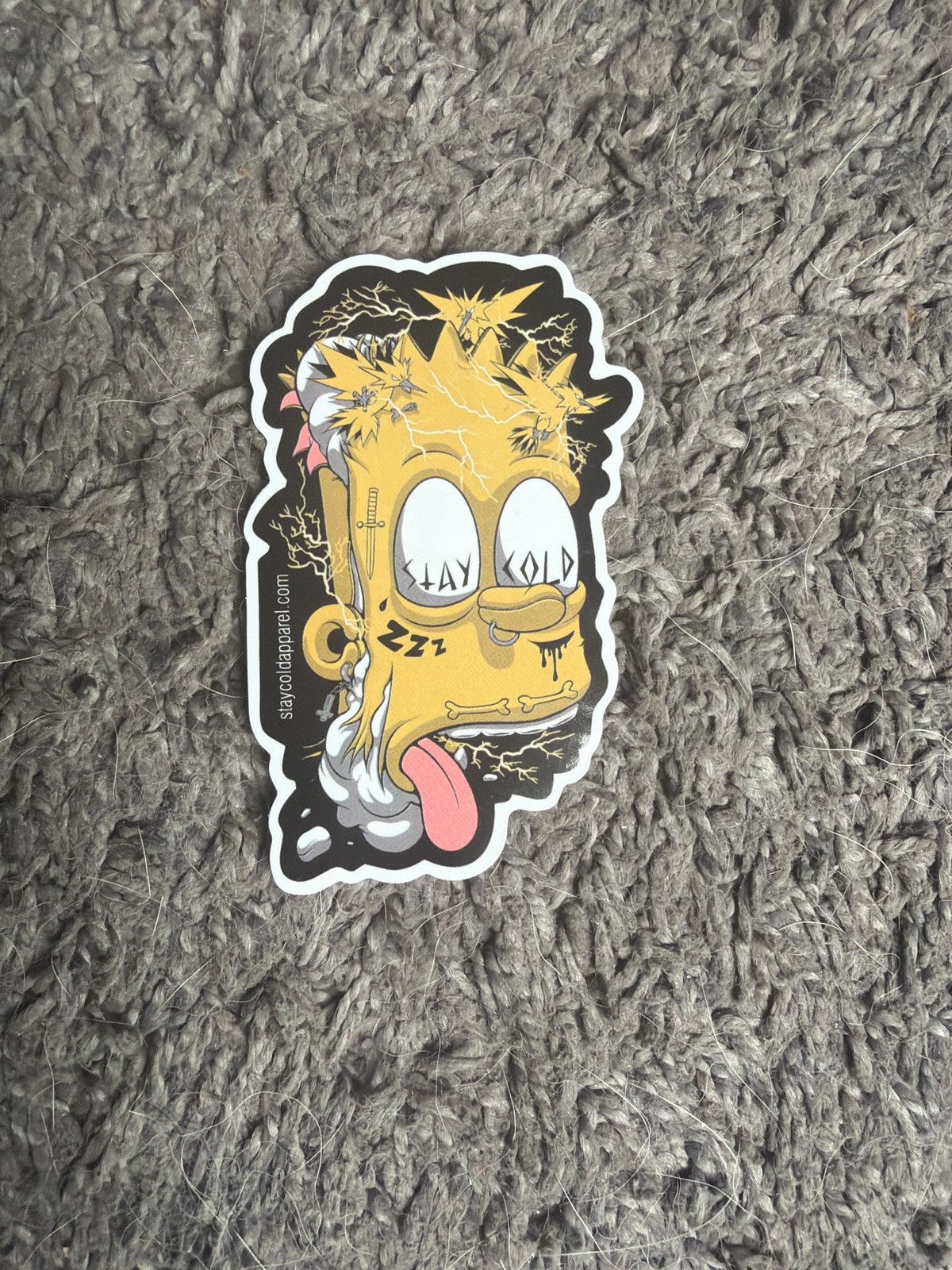 Simpsons Stay Cold Bart Simpson Sticker T-Shirts, Hoodie, Sweatshirt