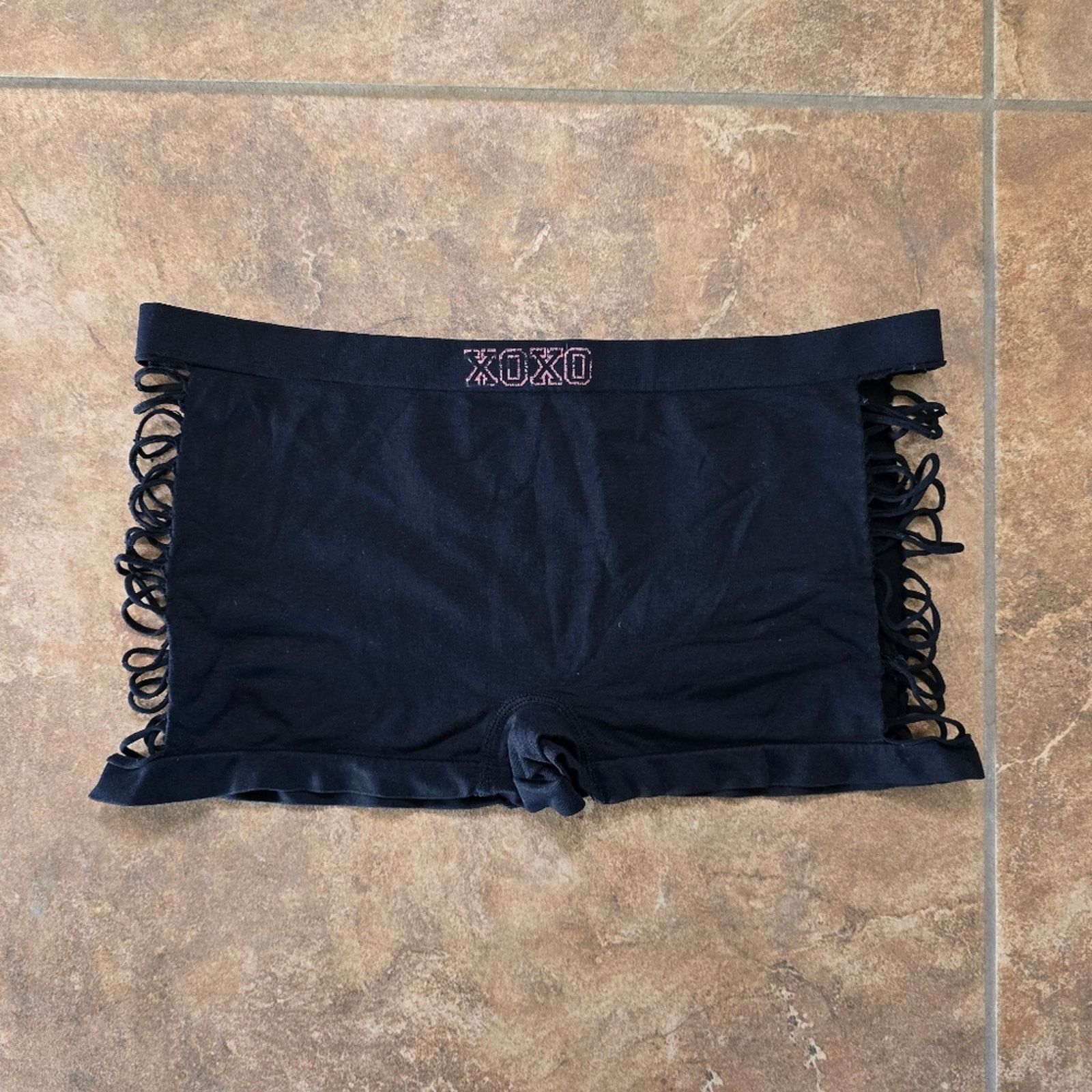 Black Xoxo Side Slit Seamless Boyshort T-Shirts, Hoodie, Sweatshirt | PodTeesHub.com