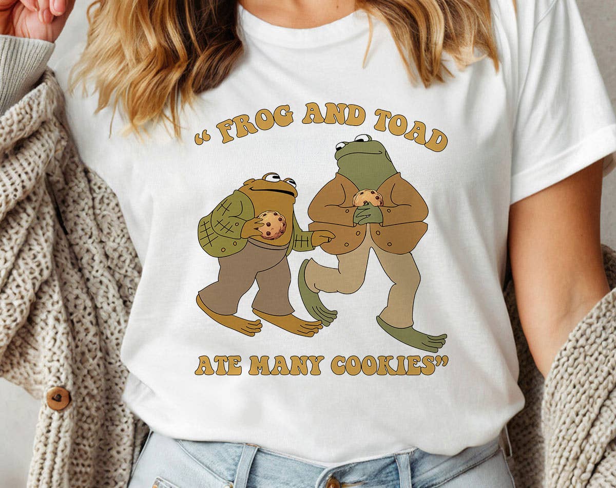 Frog & Toad Ate Cookies - Cottagecore Meme Book T-Shirt Hoodie, Sweatshirt | PodTeesHub.com