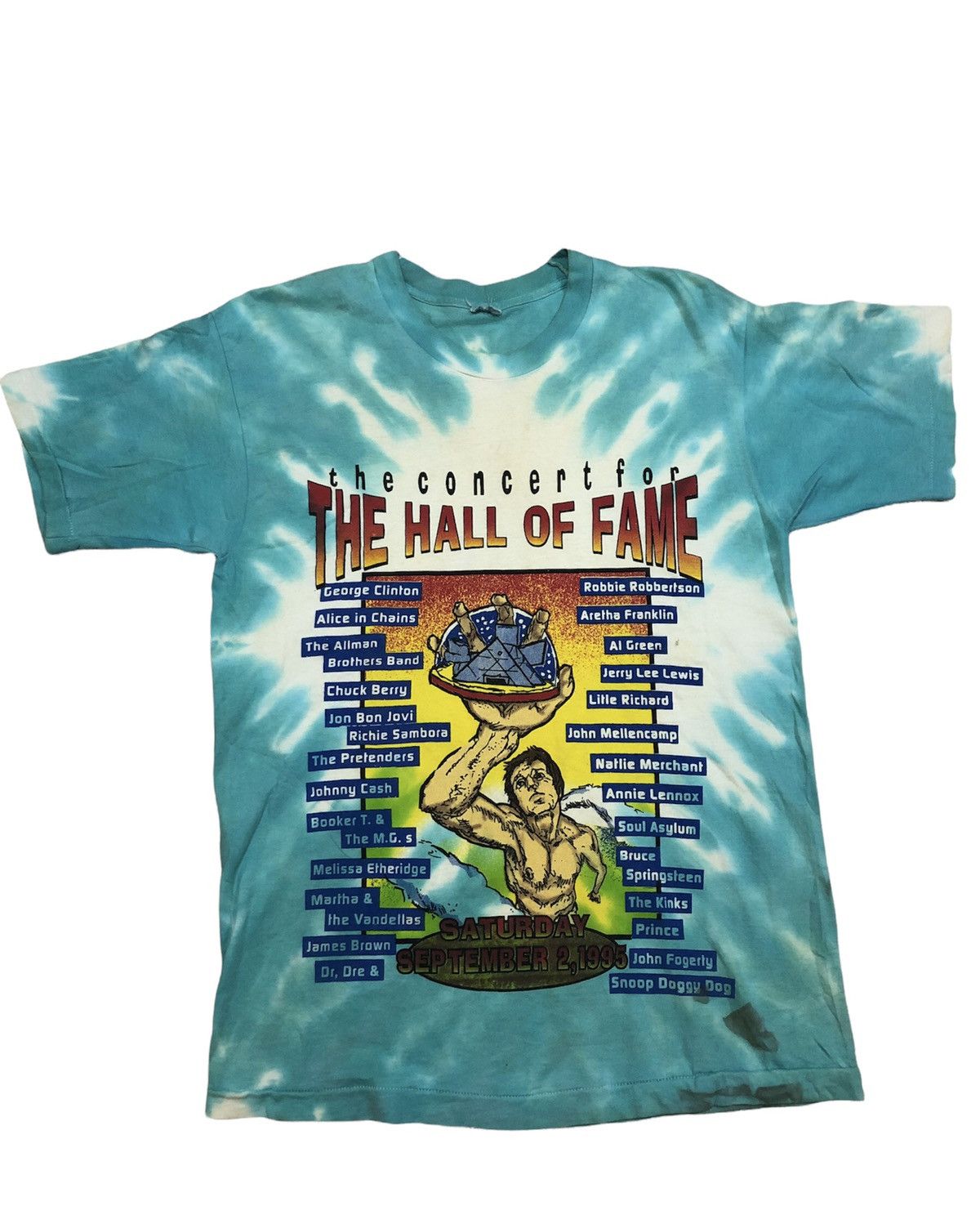 Vintage Single Stiches Rock N Roll Hall Of Fame Concert Tee Hoodie, Sweatshirt | PodTeesHub.com