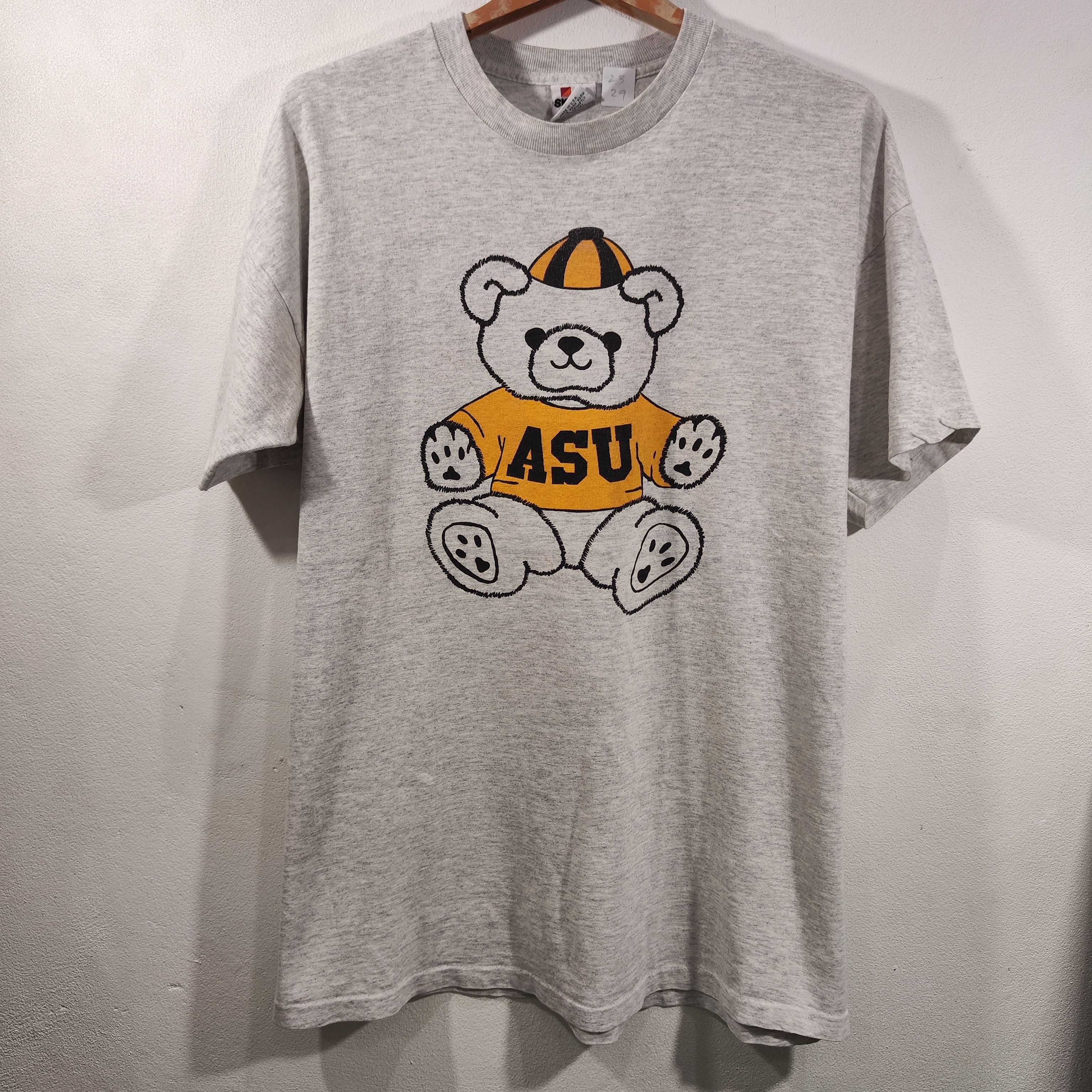 Arizona State Vintage T Shirt 80s Polo Bear Gray Xl Hoodie, Sweatshirt | PodTeesHub.com