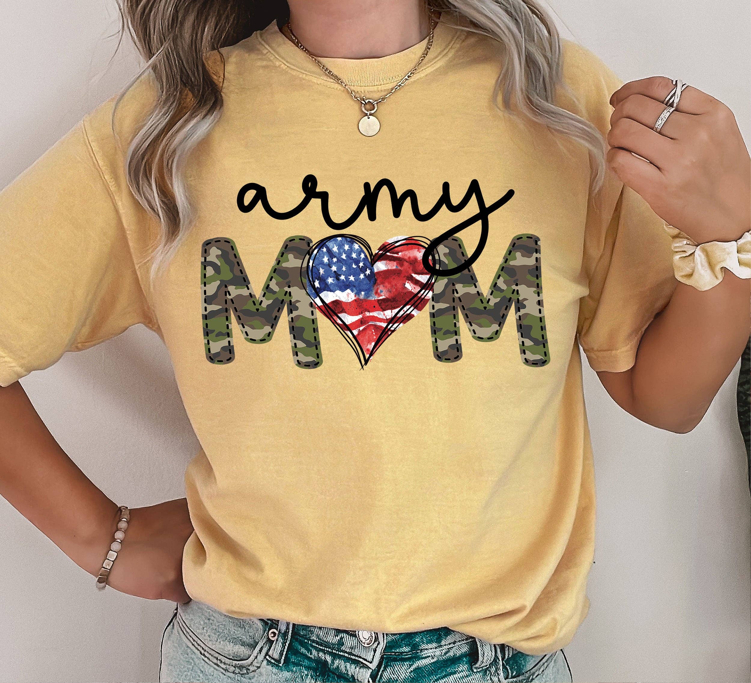 Army Mom Bl T-Shirt Hoodie, Sweatshirt | PodTeesHub.com