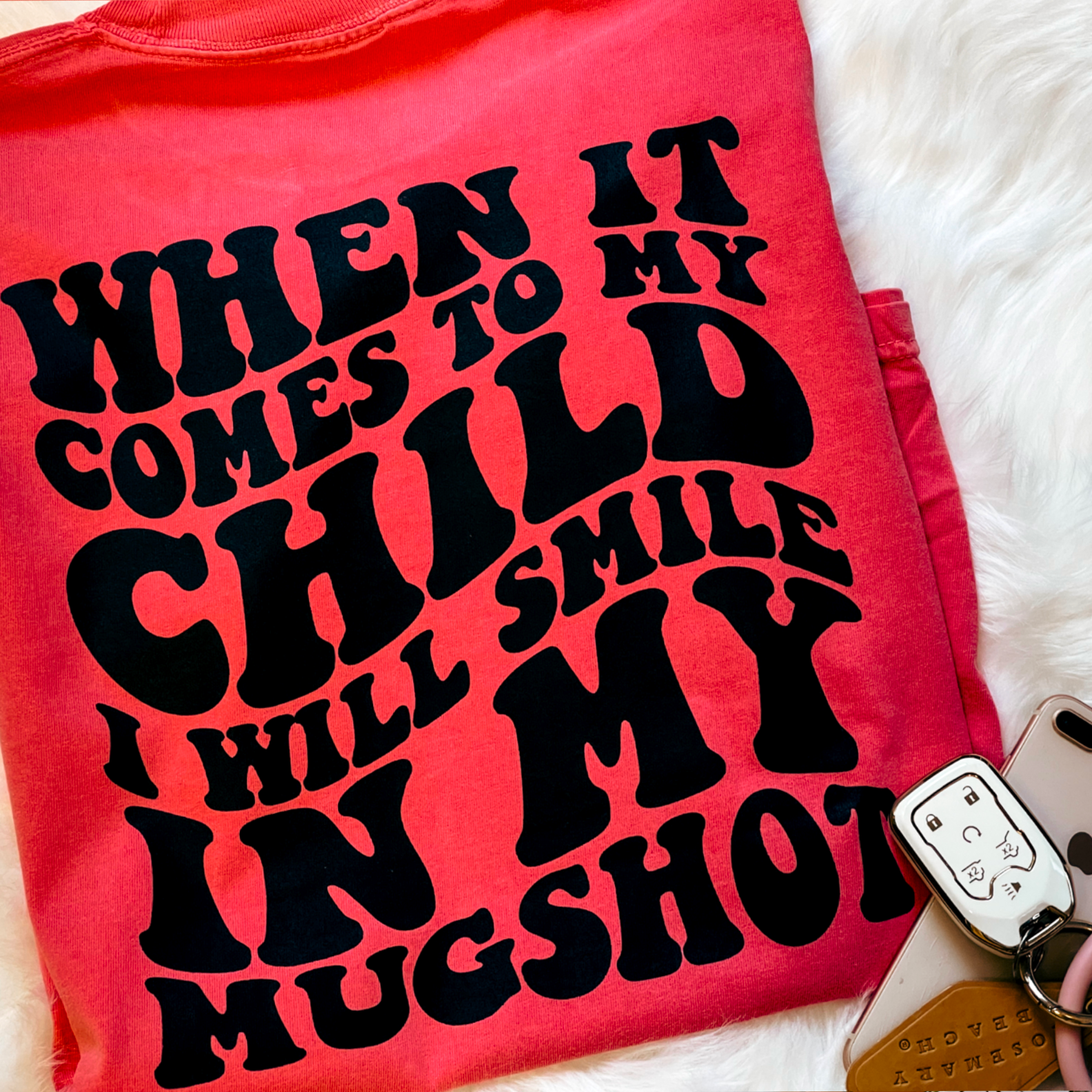 When It Comes To My Child Comfort Color Graphic Tee Hoodie, Sweatshirt | PodTeesHub.com