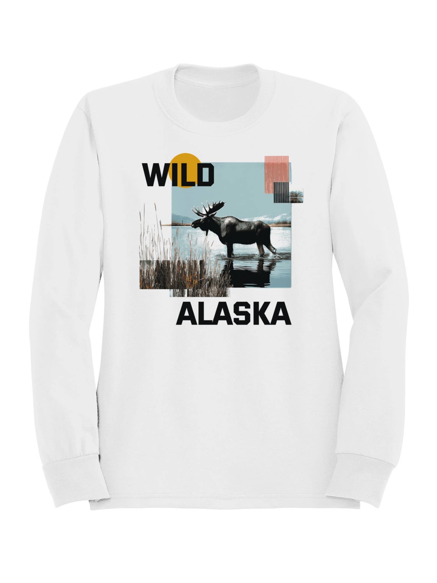 Majestic Wild Alaska Moose Scene Women's Sweatshirt T-Shirts, Hoodie | PodTeesHub.com