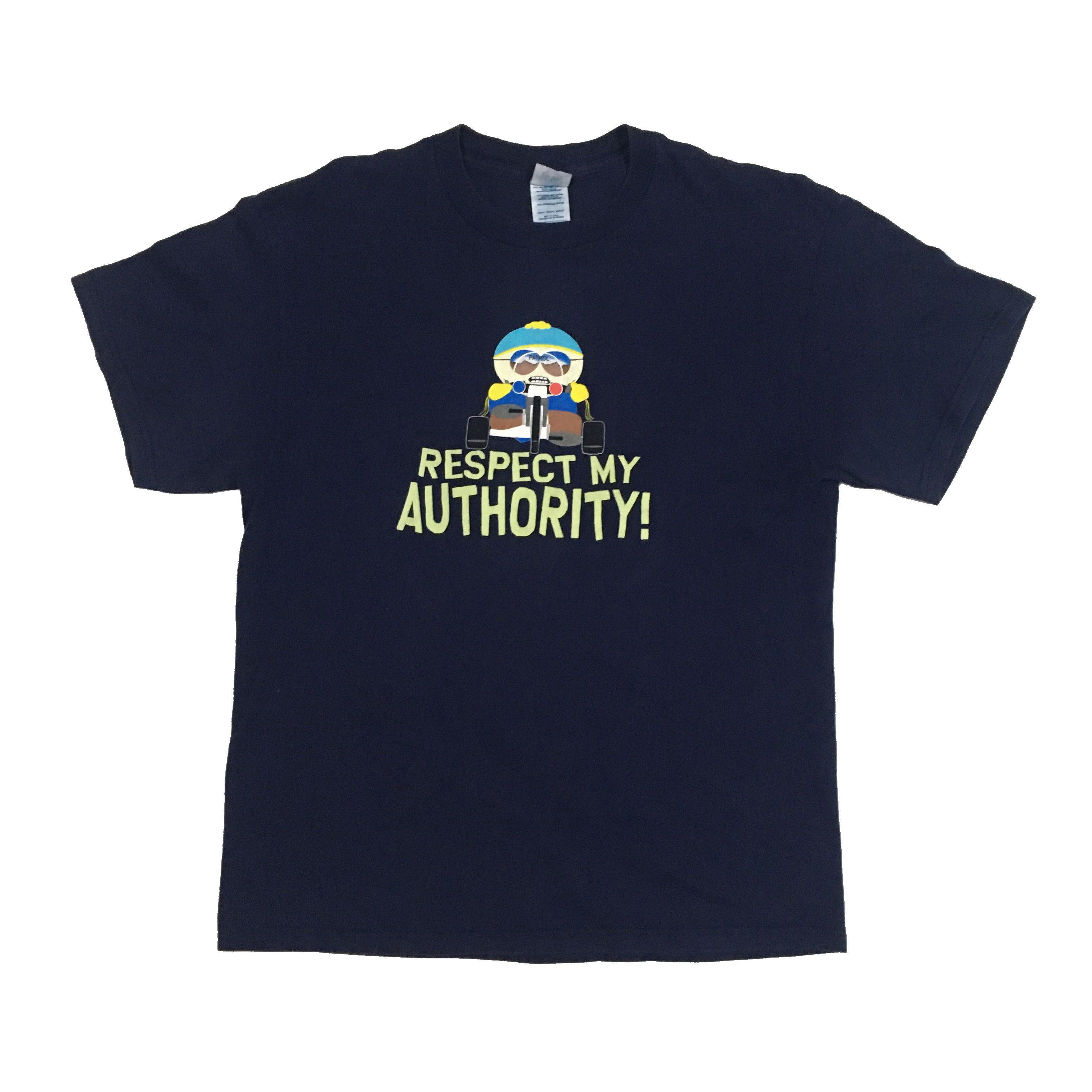 Vintage Vintage90s South Park Respect My Authority Size L T-Shirts, Hoodie, Sweatshirt | PodTeesHub.com