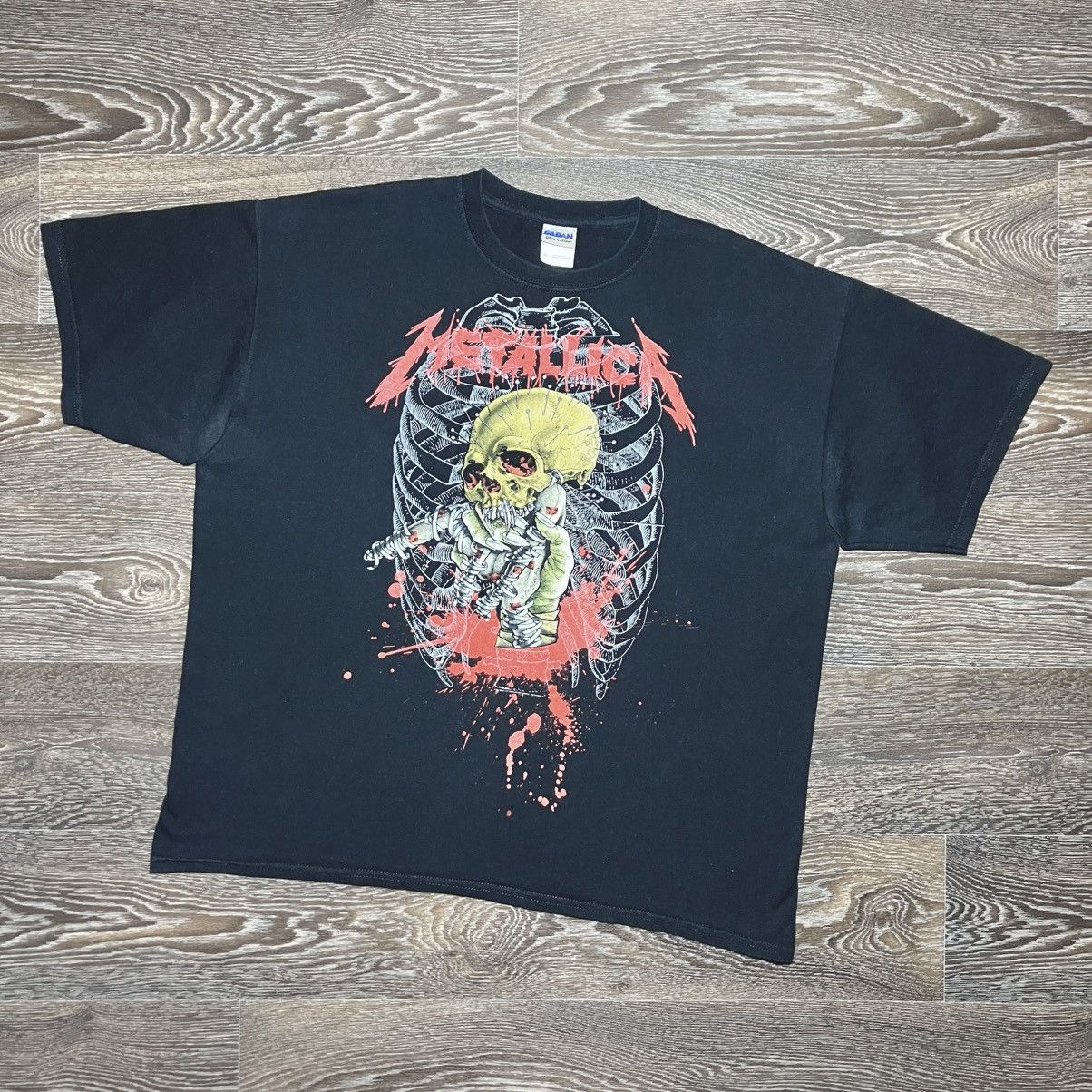 Vintage Metallica Voodoo Pushead Skull Graphic Rock T Shirt Hoodie, Sweatshirt | PodTeesHub.com