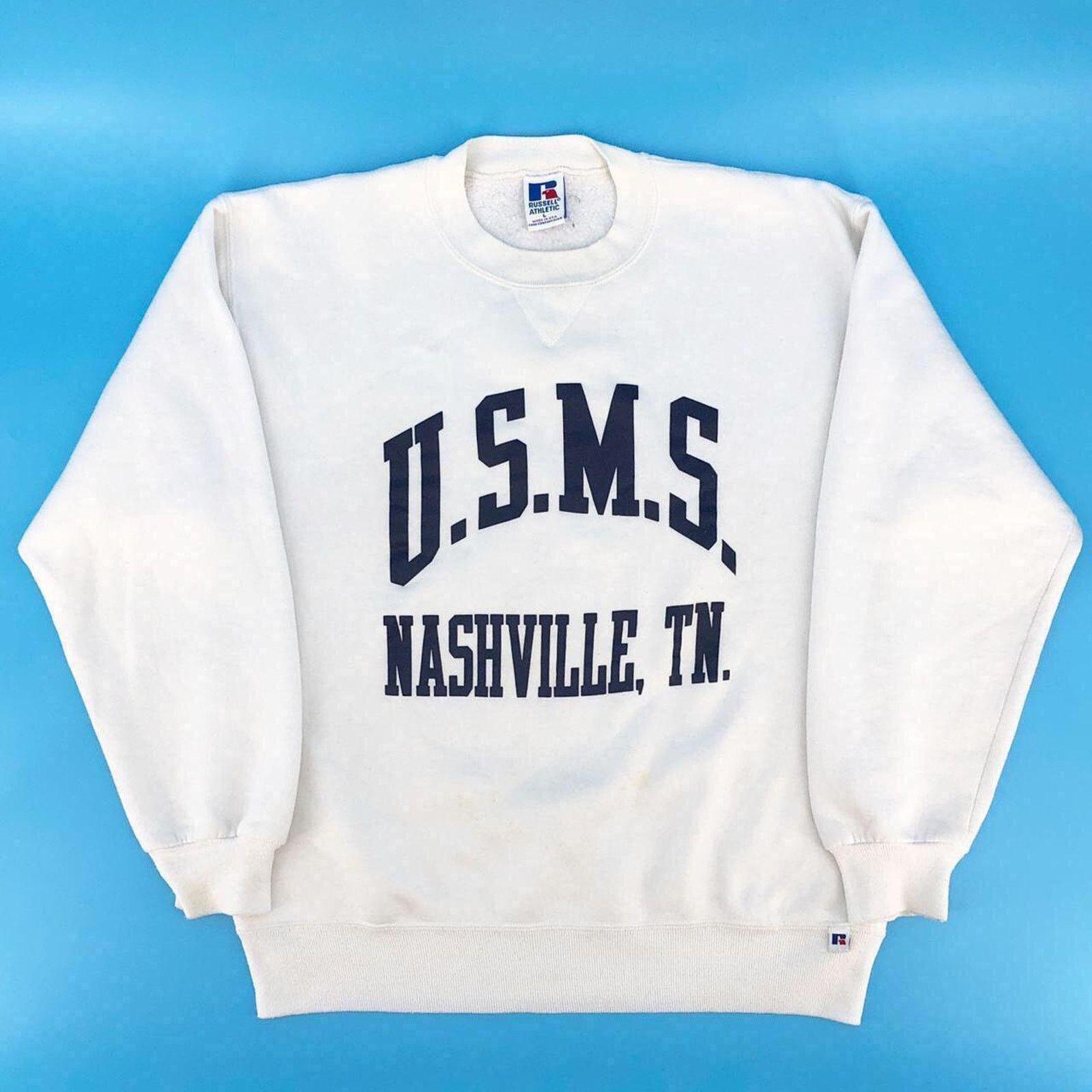 Russell Athletic 90s Usms Nashville Tn Crewneck Sweatshirt 1990s Vintage T-Shirts, Hoodie | PodTeesHub.com