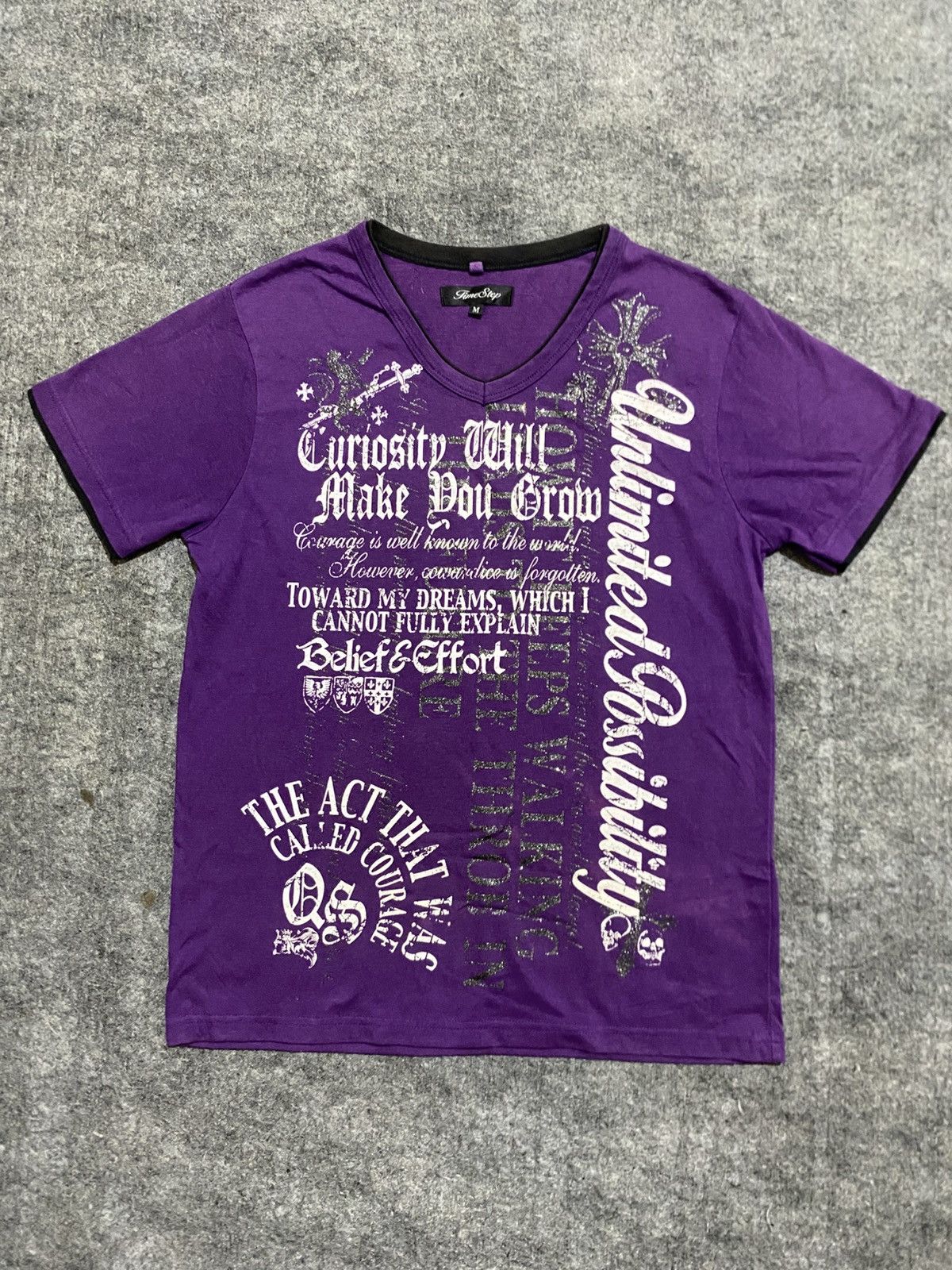 Hysteric Glamour Japanese Poem Tribal Double Layer Rock Punk Style T-Shirts, Hoodie, Sweatshirt | PodTeesHub.com