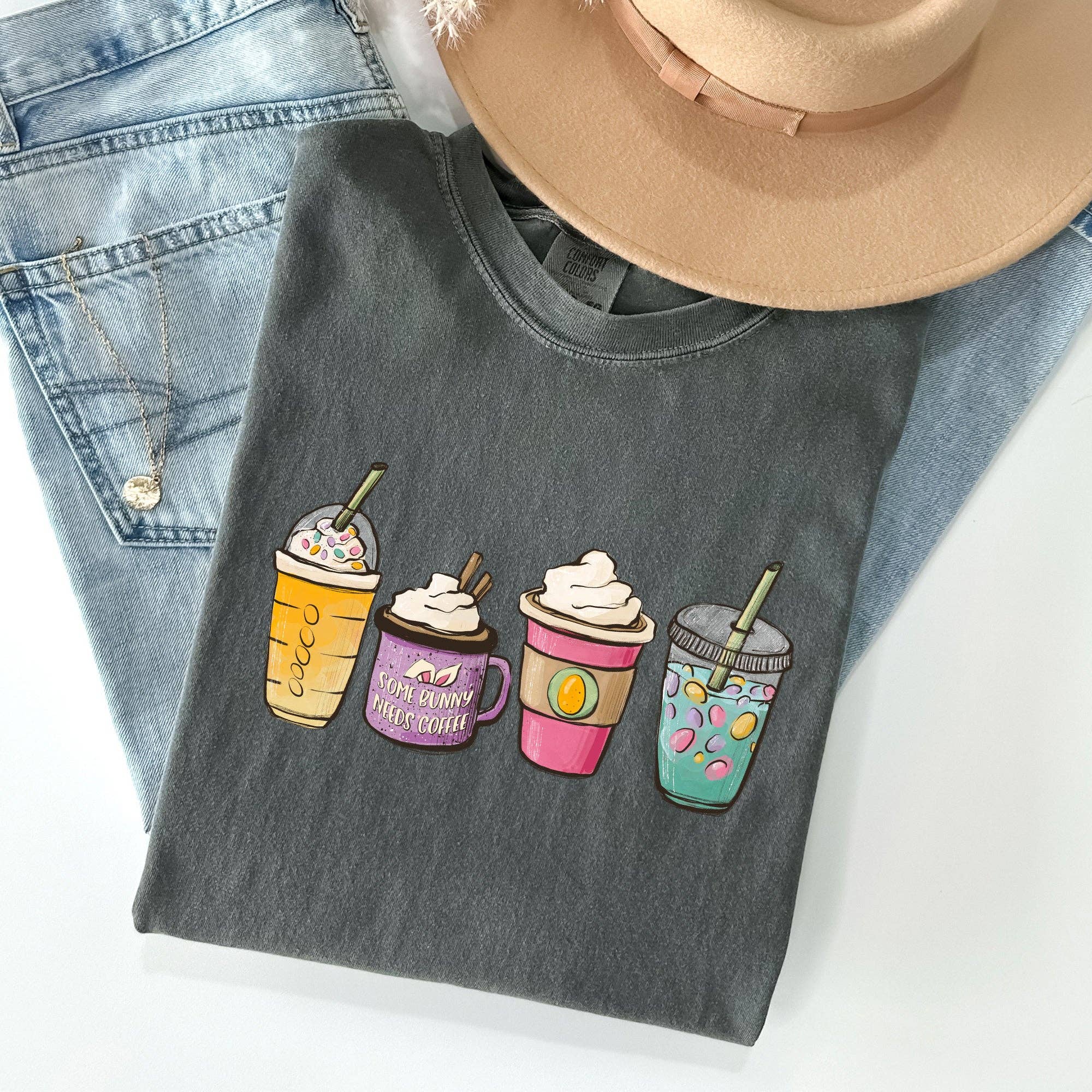 Easter, Coffee Lovers, Coffee Drinks Comfort Colors Tshirt Hoodie, Sweatshirt | PodTeesHub.com
