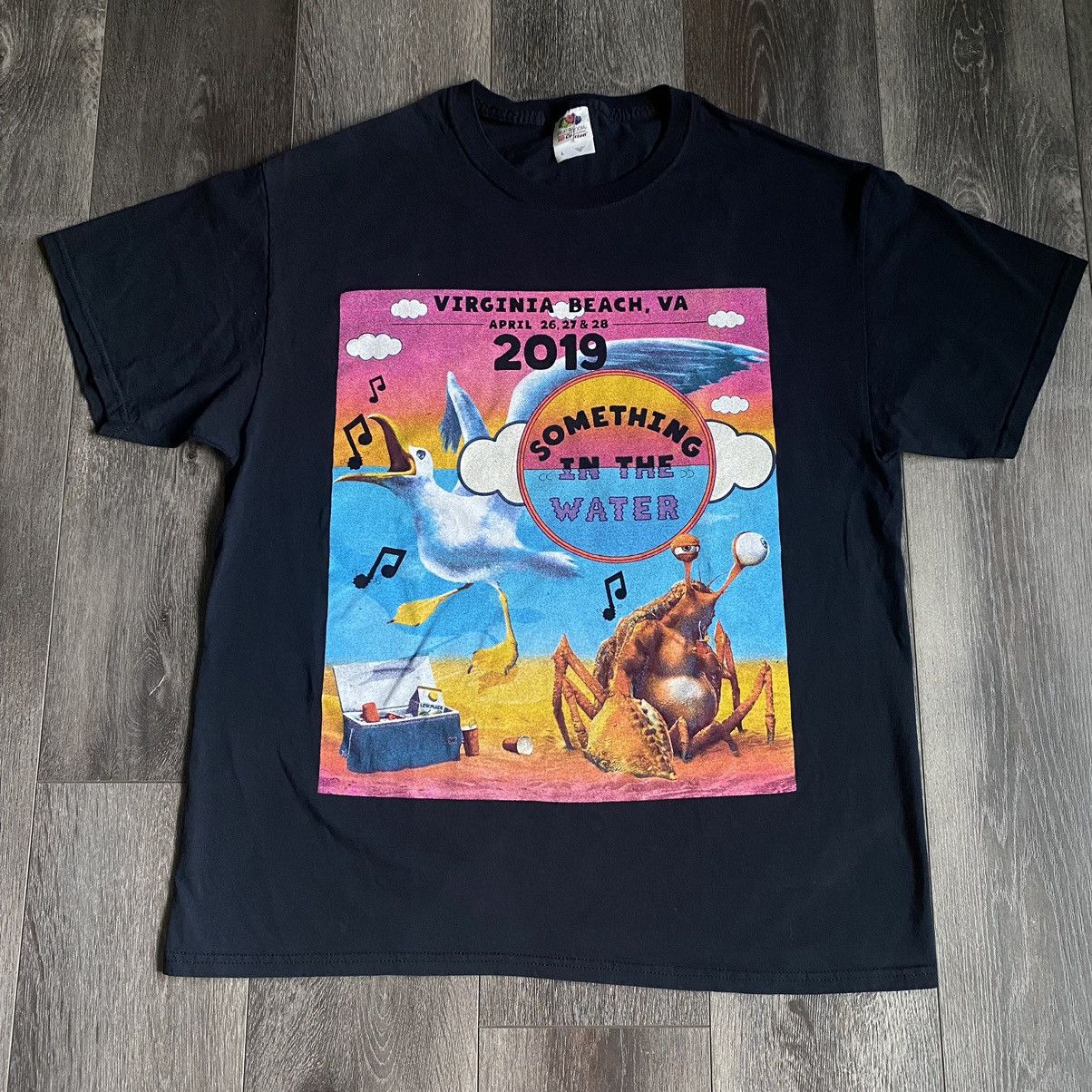Pharrell Something In The Water Sitw 2019 Rare Graphic Logo Tour Tee Hoodie, Sweatshirt | PodTeesHub.com