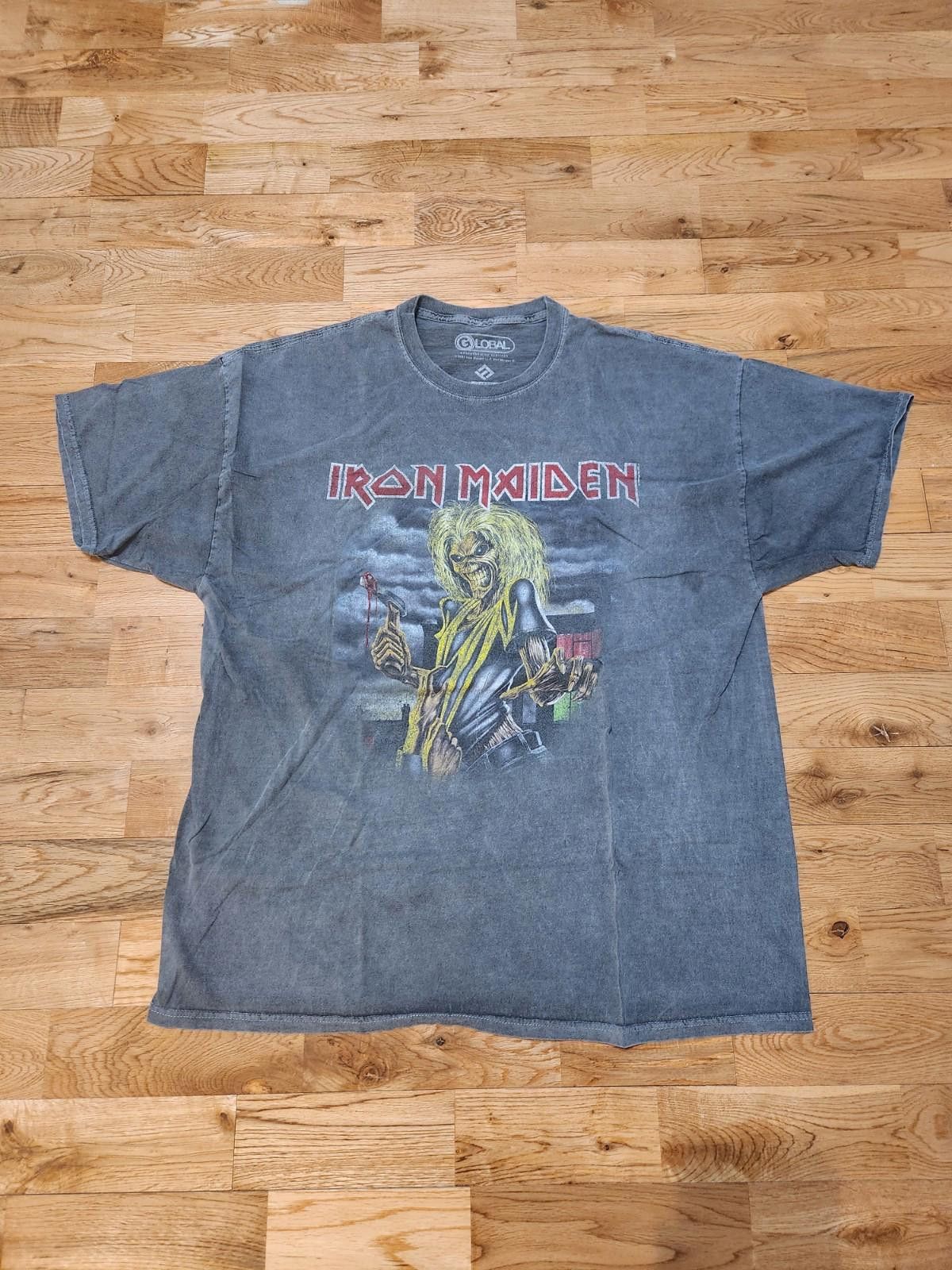 Maiden Iron Maiden T Shirt Black Men S Large Modern Reprint Hoodie, Sweatshirt | PodTeesHub.com