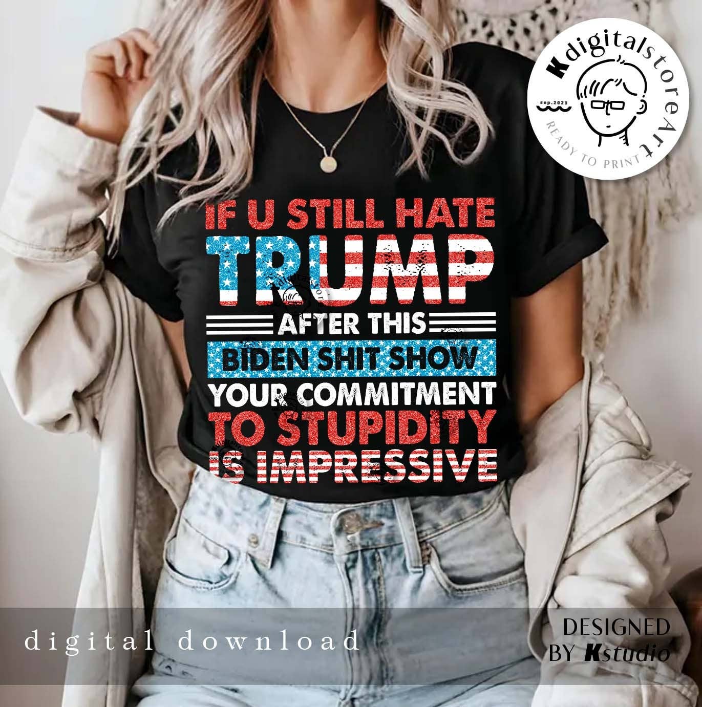 Glitter Trump 2024 President Shirt - Make America Trump Agai Hoodie, Sweatshirt | PodTeesHub.com