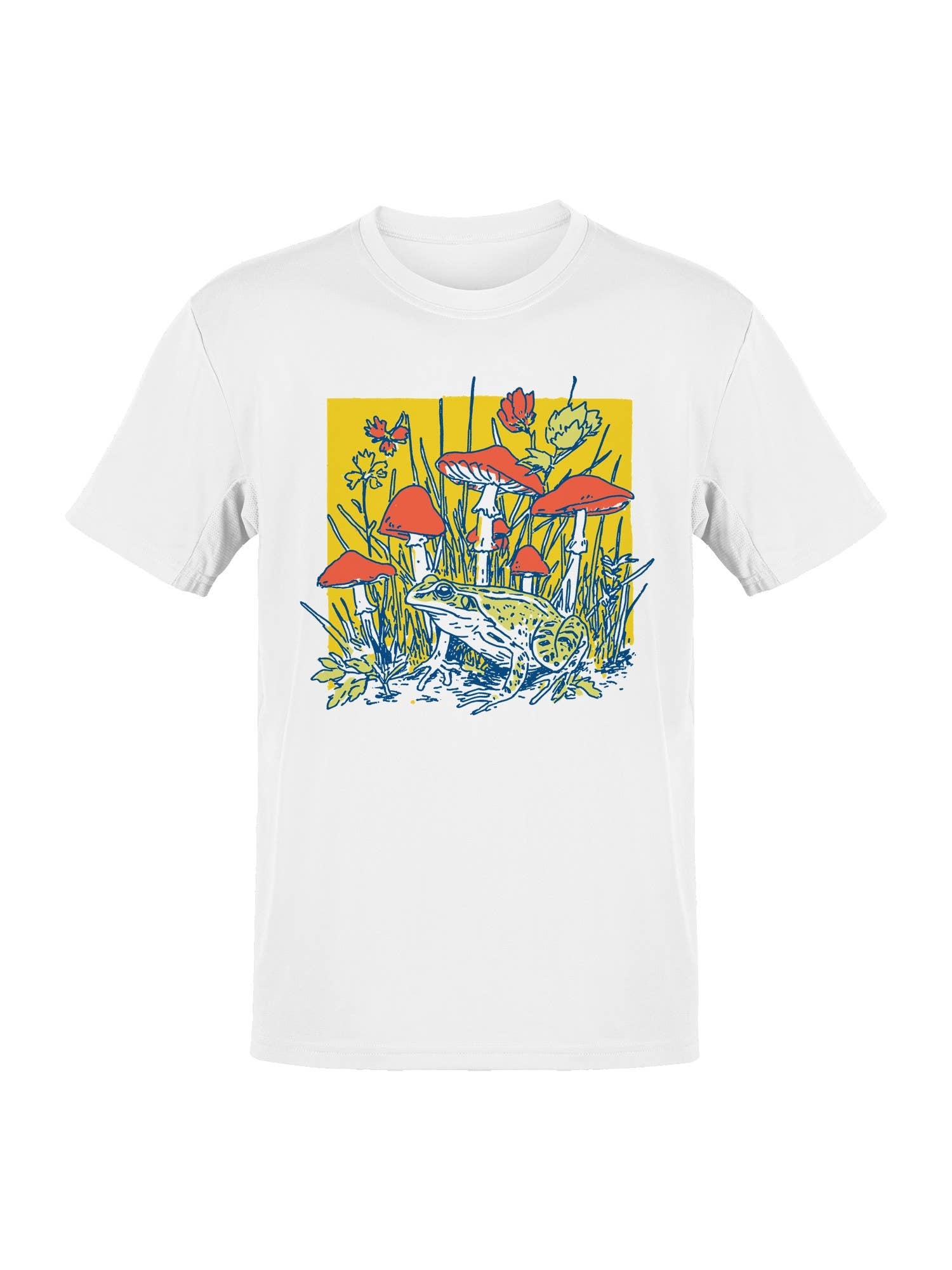 Enchanted Frog and Mushrooms Men's T-Shirt Hoodie, Sweatshirt | PodTeesHub.com