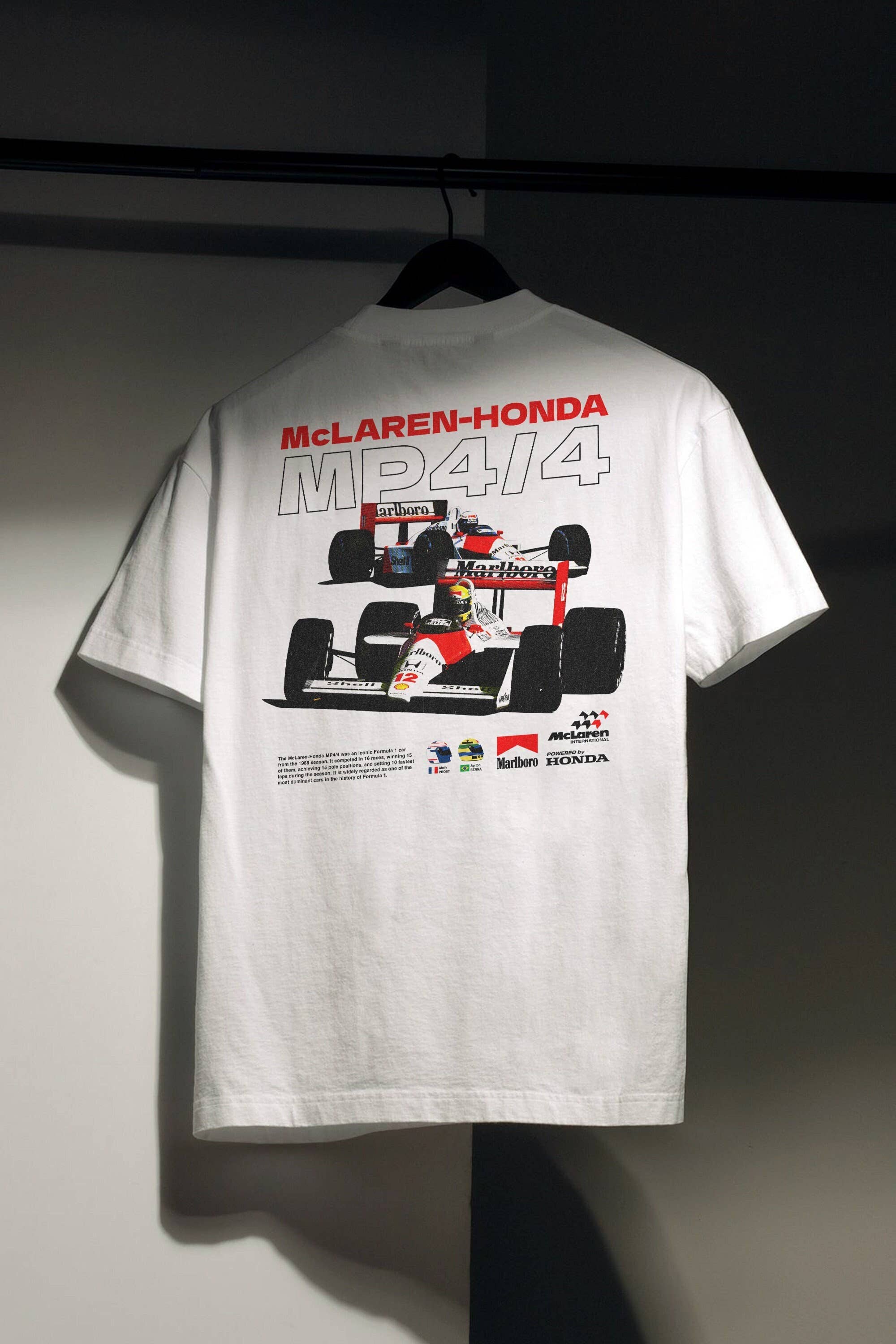 Mclaren Mp4-4 Racing Tee For Car Enthusiasts Hoodie, Sweatshirt | PodTeesHub.com