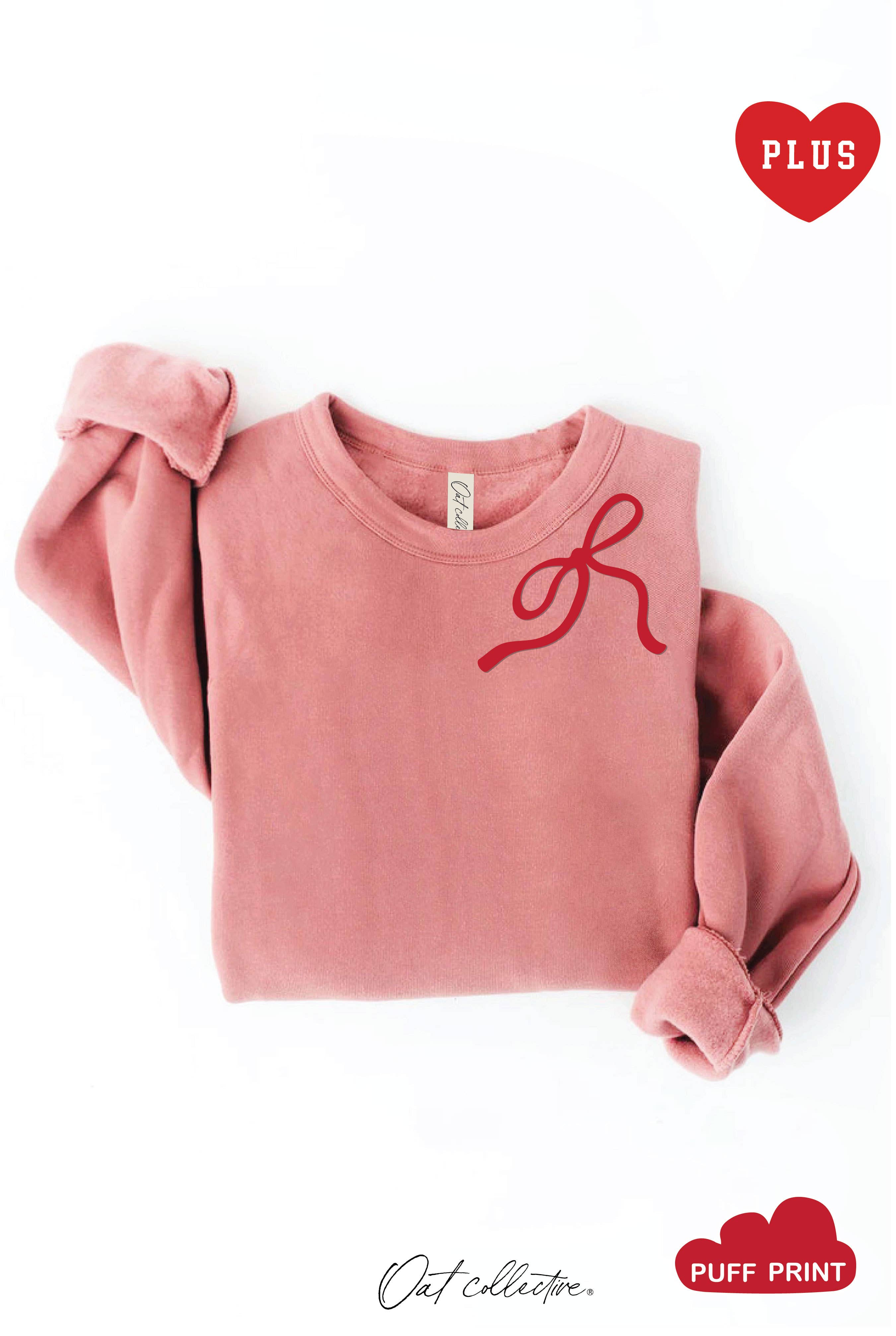 Ribbon Bow Puff  Plus Graphic Sweatshirt T-Shirts, Hoodie | PodTeesHub.com