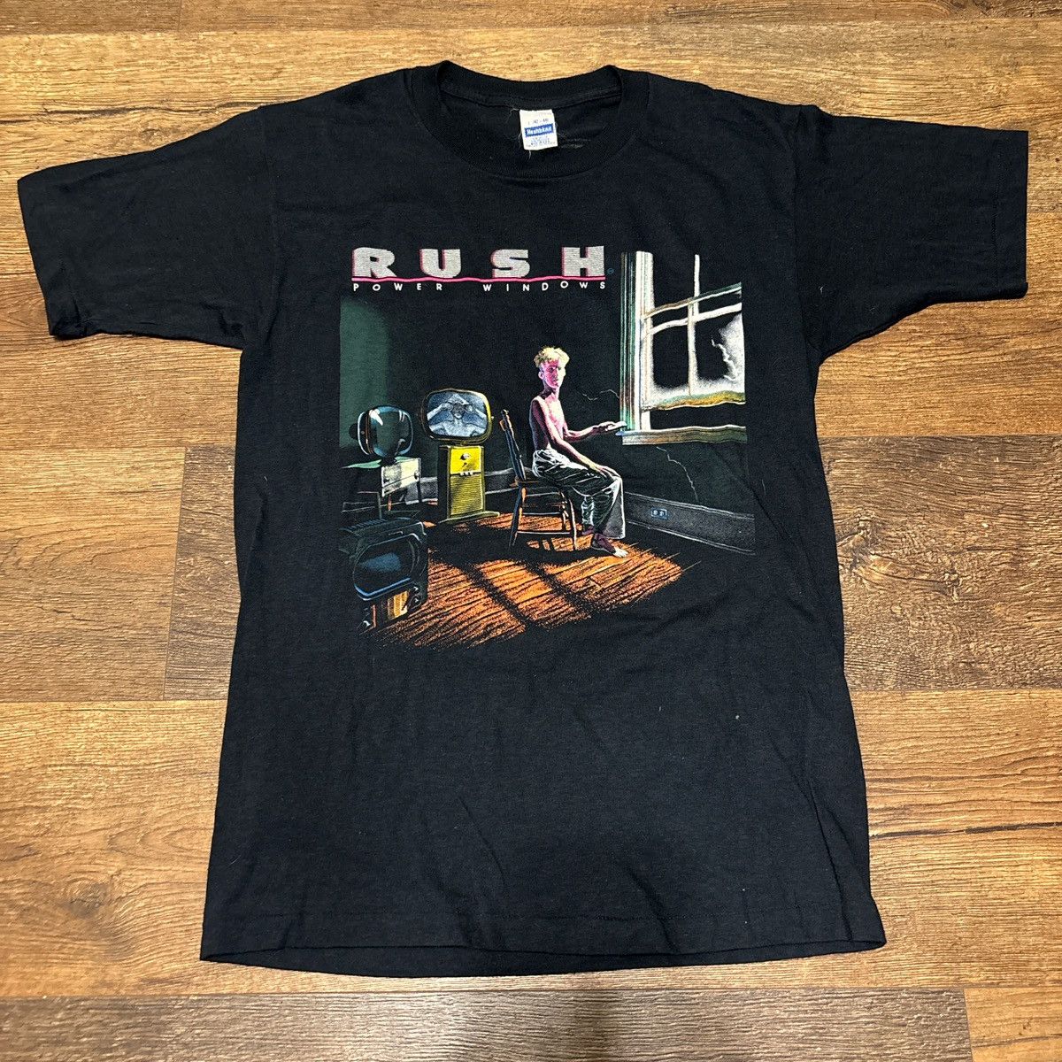 Band Tees Rush Vintage Power Windows 1985 86 Tour T Shirt Hoodie, Sweatshirt | PodTeesHub.com