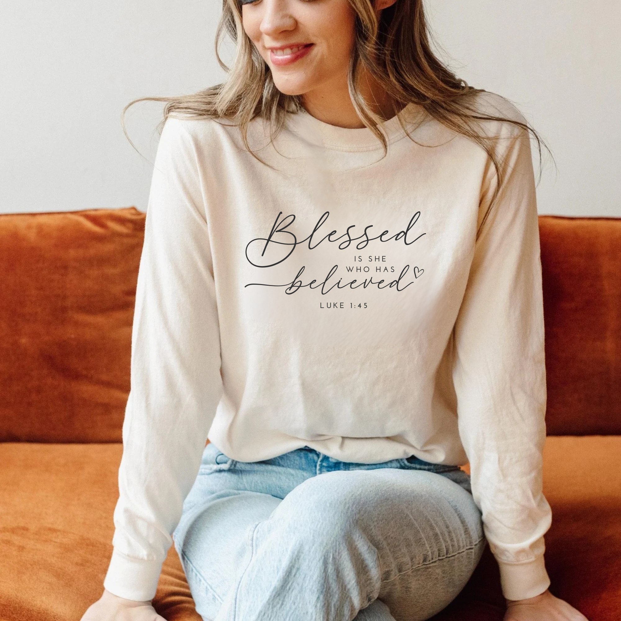 Blessed Fall Graphic Long Sleeve Shirt Custom Verse or Text Hoodie, Sweatshirt | PodTeesHub.com