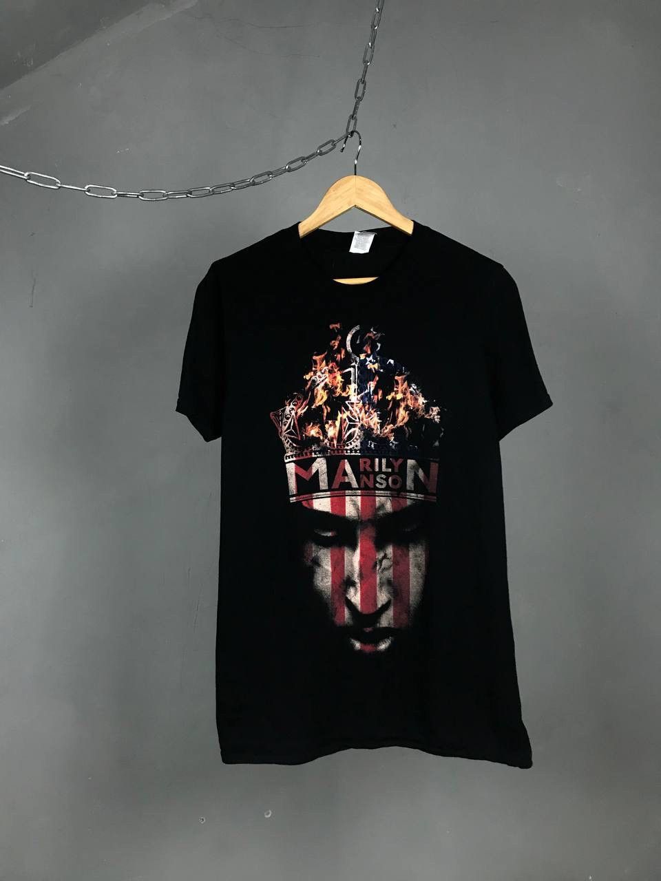 Band Tees Marylin Manson Vintage Rock Band Metal Tee Hoodie, Sweatshirt | PodTeesHub.com