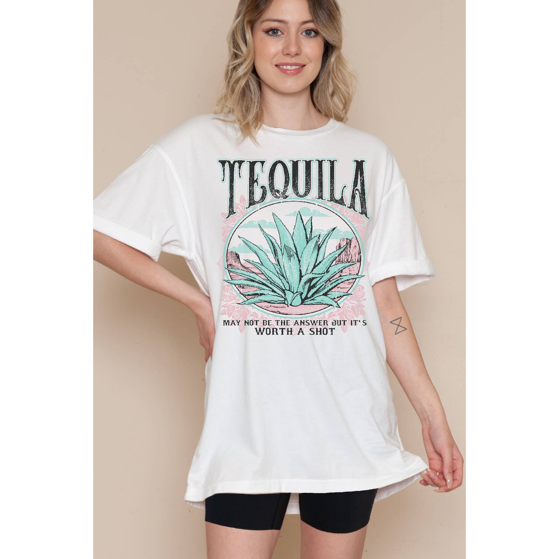 Tequila - Oversized Unisex T Shirt Hoodie, Sweatshirt | PodTeesHub.com