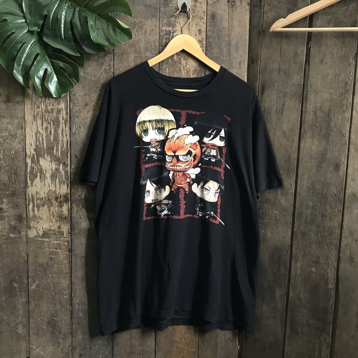 Japanese Brand Anime Attack On Titan Distressed Tshirt Hoodie, Sweatshirt | PodTeesHub.com