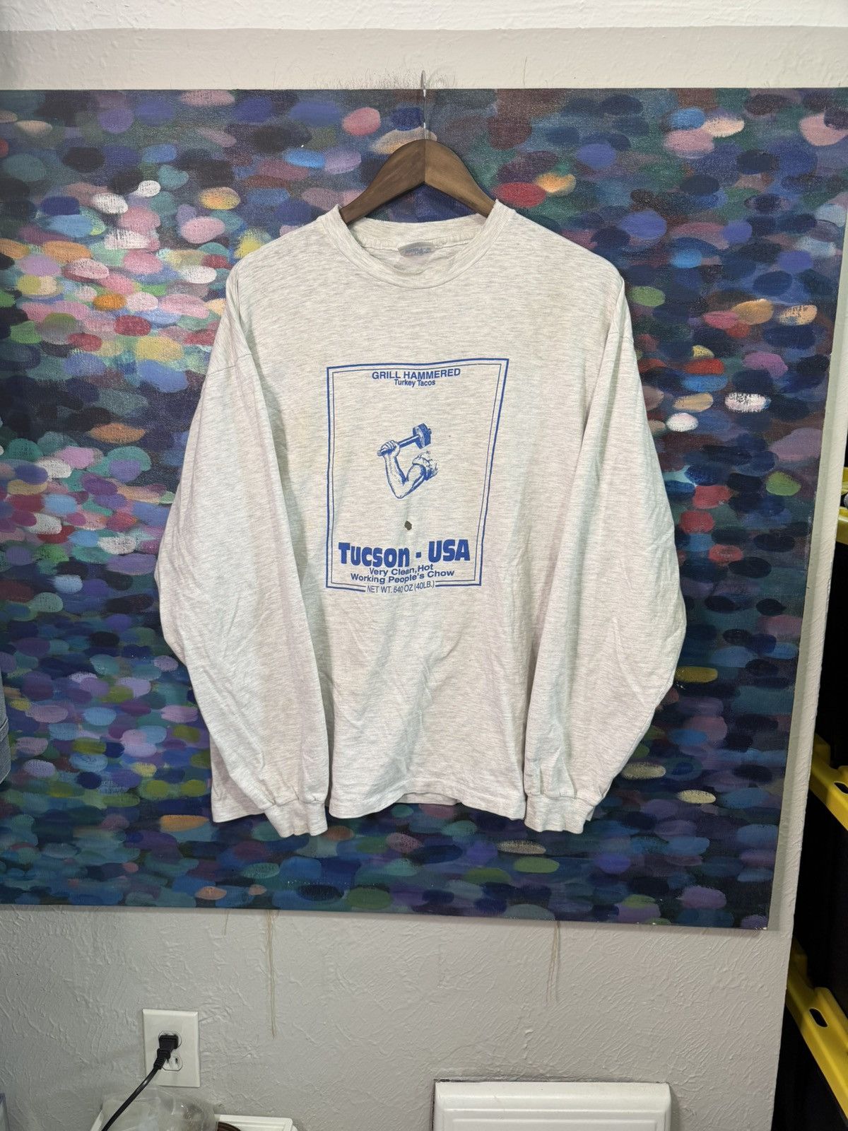 Vintage Grill Hammered Turkey Tacos Tucson Long Sleeve L T-Shirts, Hoodie, Sweatshirt | PodTeesHub.com