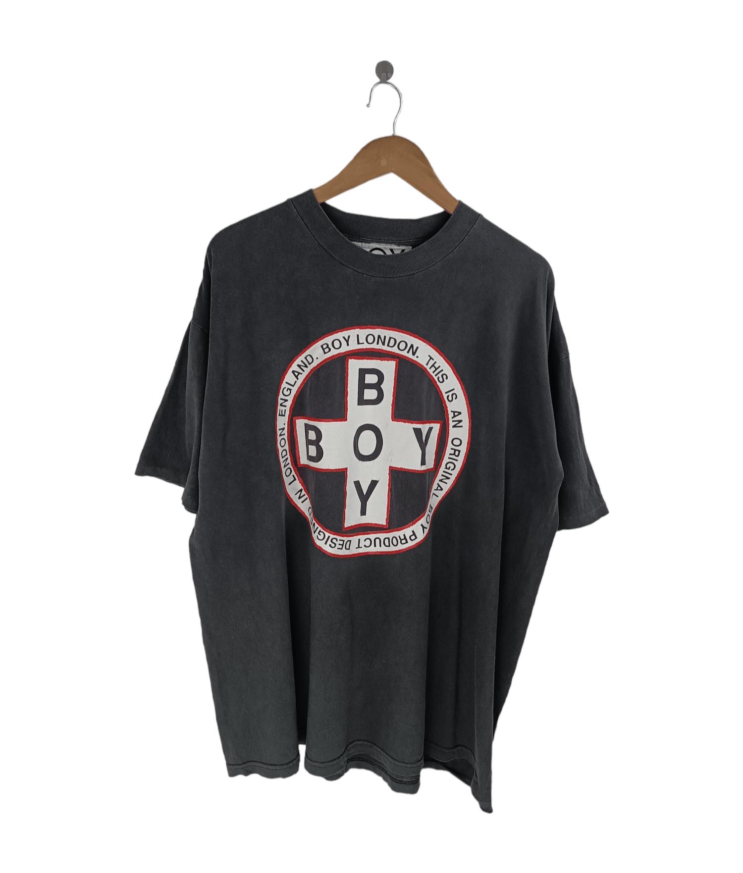 Boy London Rare Vintage 90 S Boy London Distressed Tee Hoodie, Sweatshirt | PodTeesHub.com