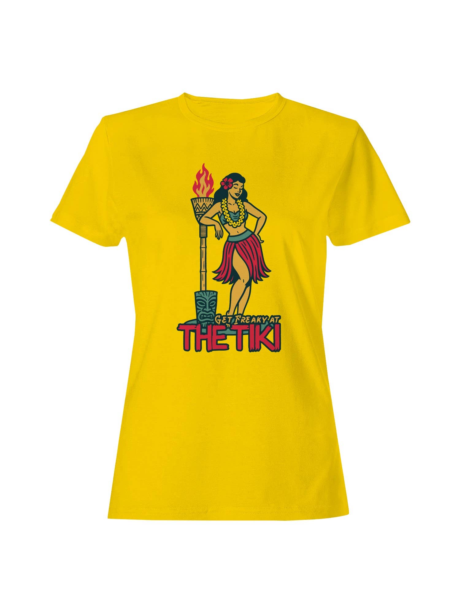 Tropical Tiki Vibes Design Women's T-Shirt Hoodie, Sweatshirt | PodTeesHub.com