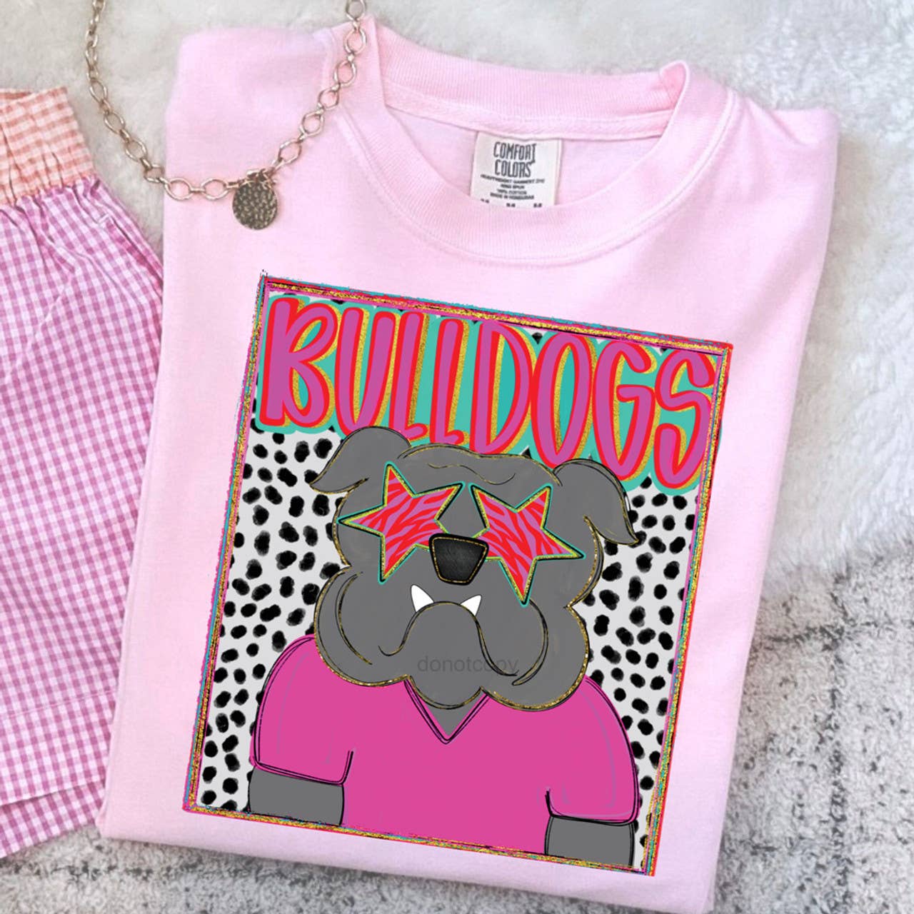 Grey Bulldogs Colorful Mascot Tee Hoodie, Sweatshirt | PodTeesHub.com
