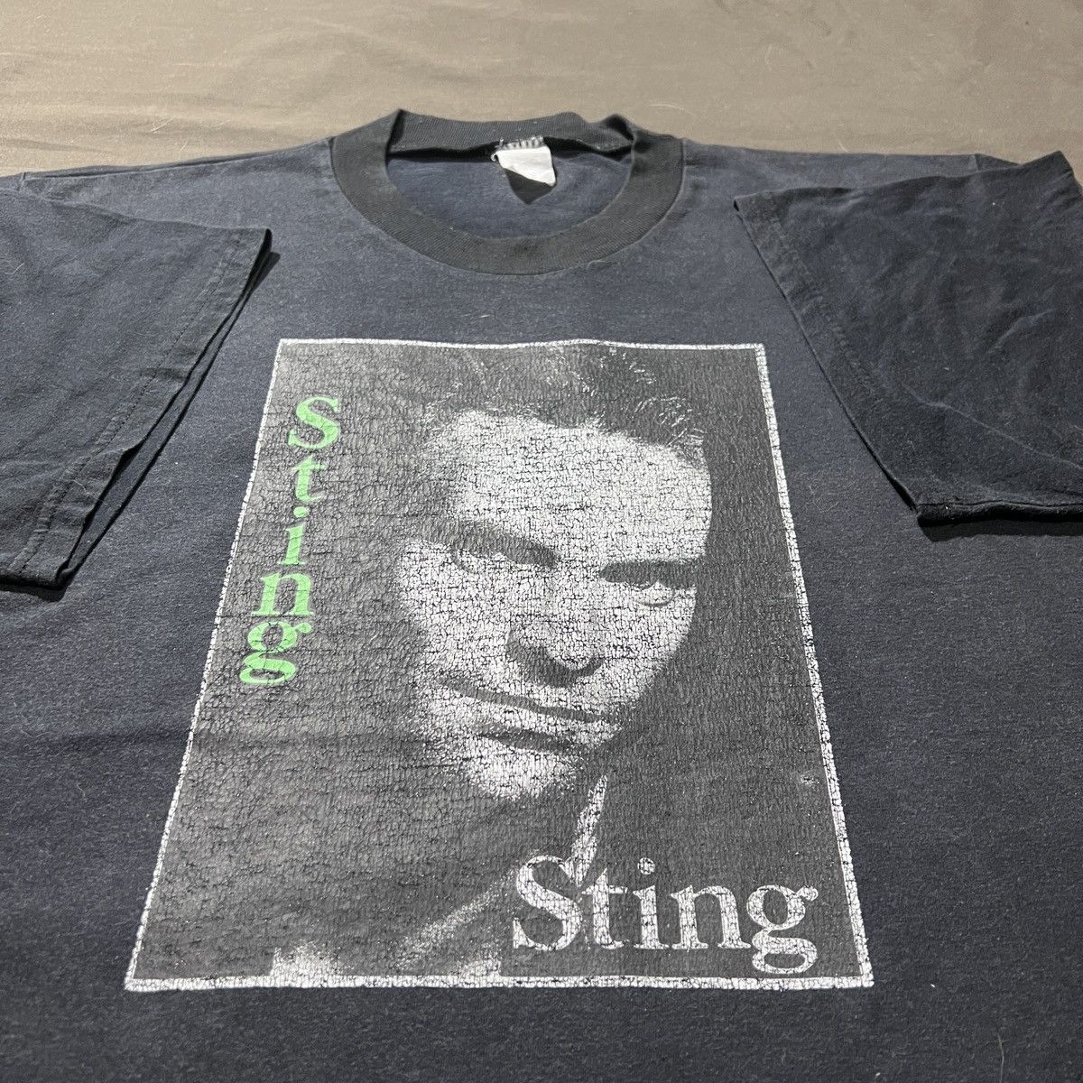 Vintage 90s Sting Promo Tee Faded Pop Rock New Wave Hoodie, Sweatshirt | PodTeesHub.com
