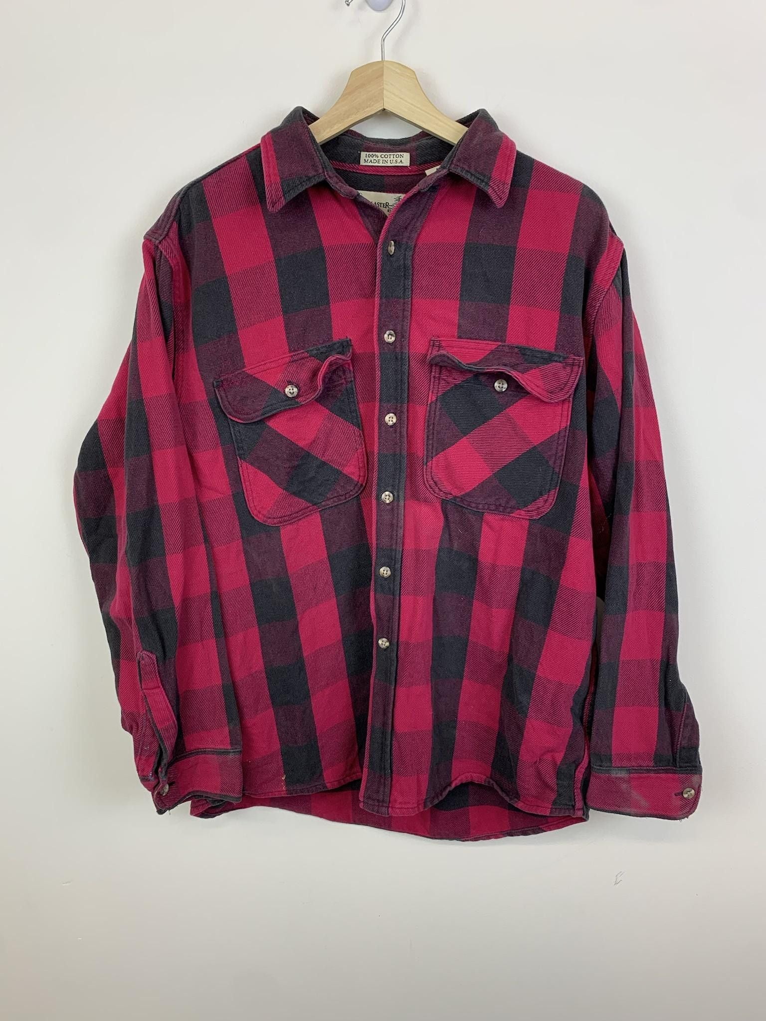 Vintage Flannel 1990s Fieldmaster Buffalo Check Flannel T-Shirts, Hoodie, Sweatshirt | PodTeesHub.com